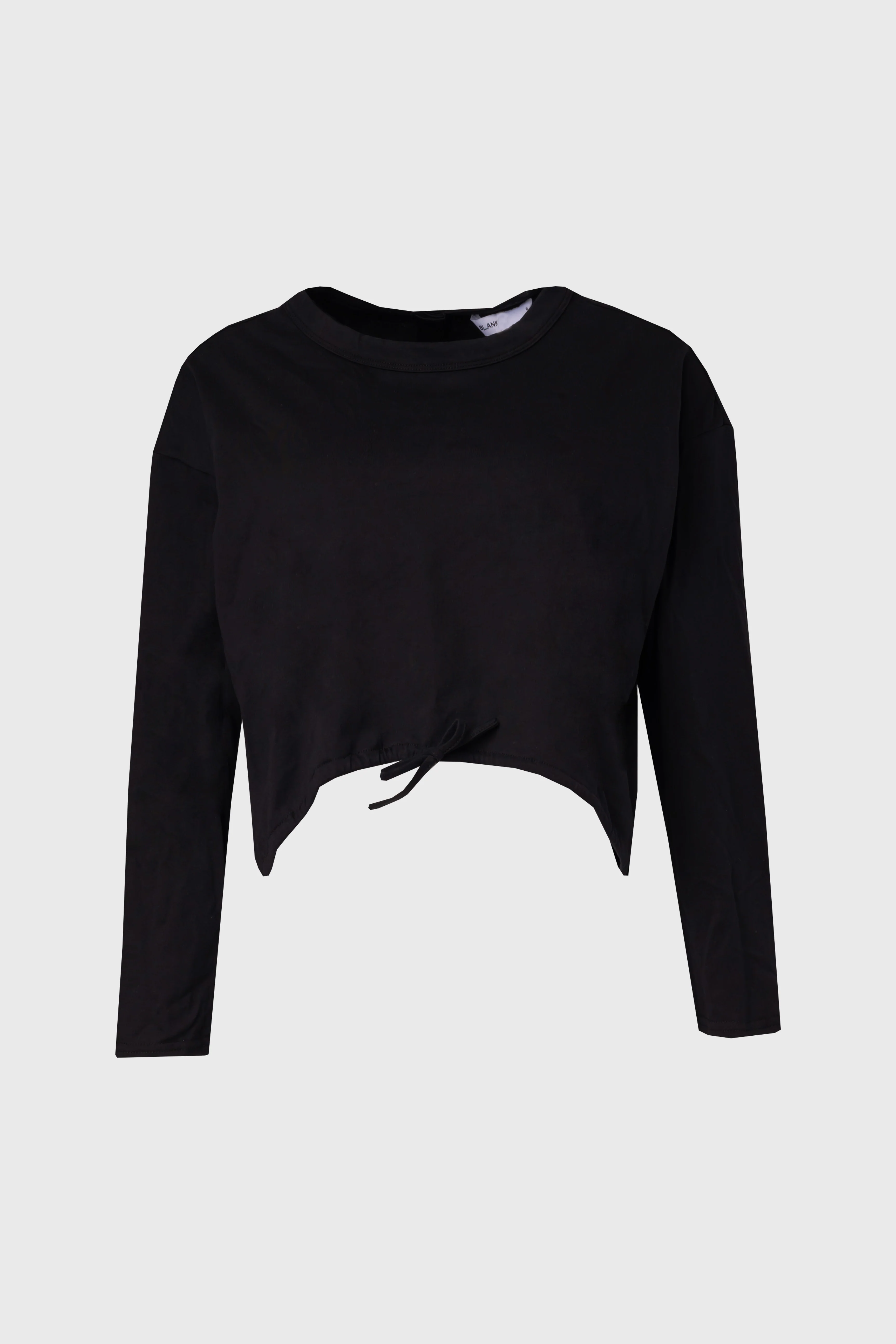 Black High Low Drawstring Tee - Image 5