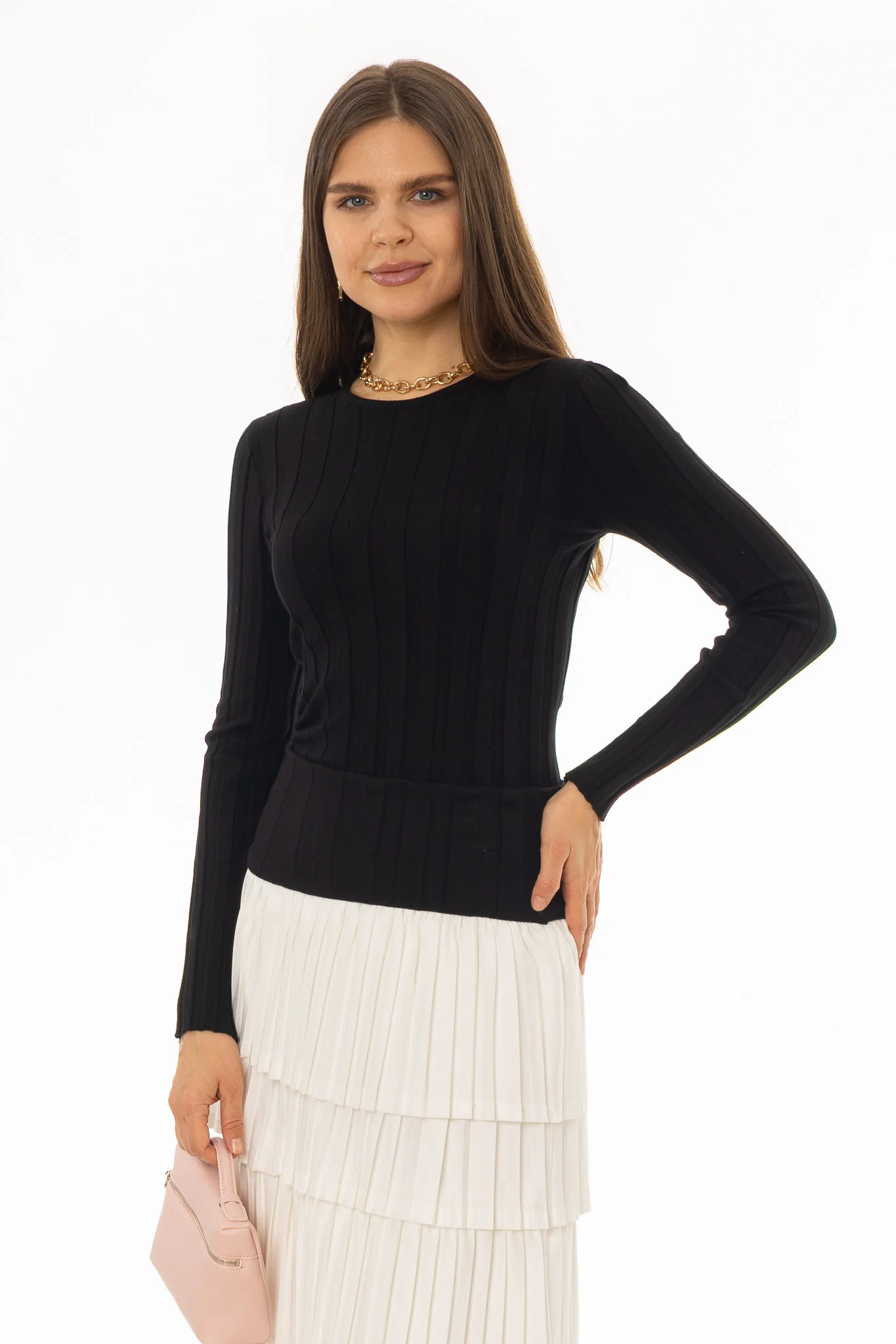 Black Knit Top - Image 2
