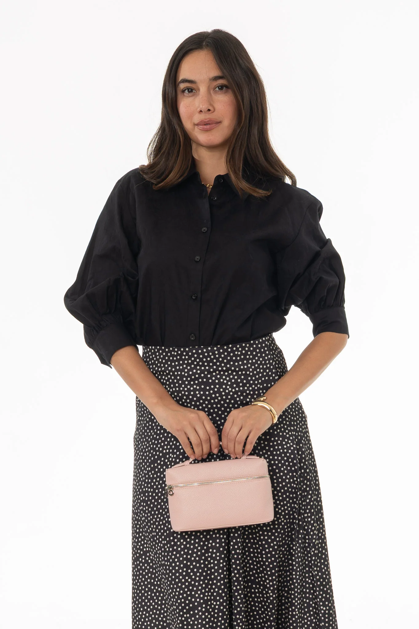Black Paisley 3/4 Sleeve Blouse - Image 5