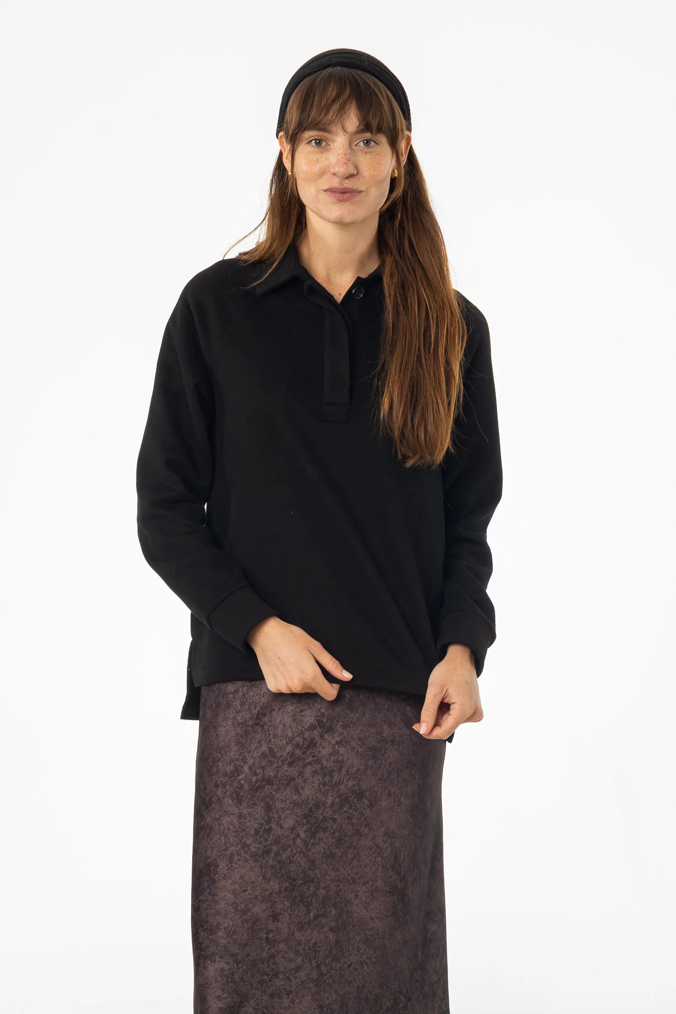 Black Polo Sweatshirt - Image 5
