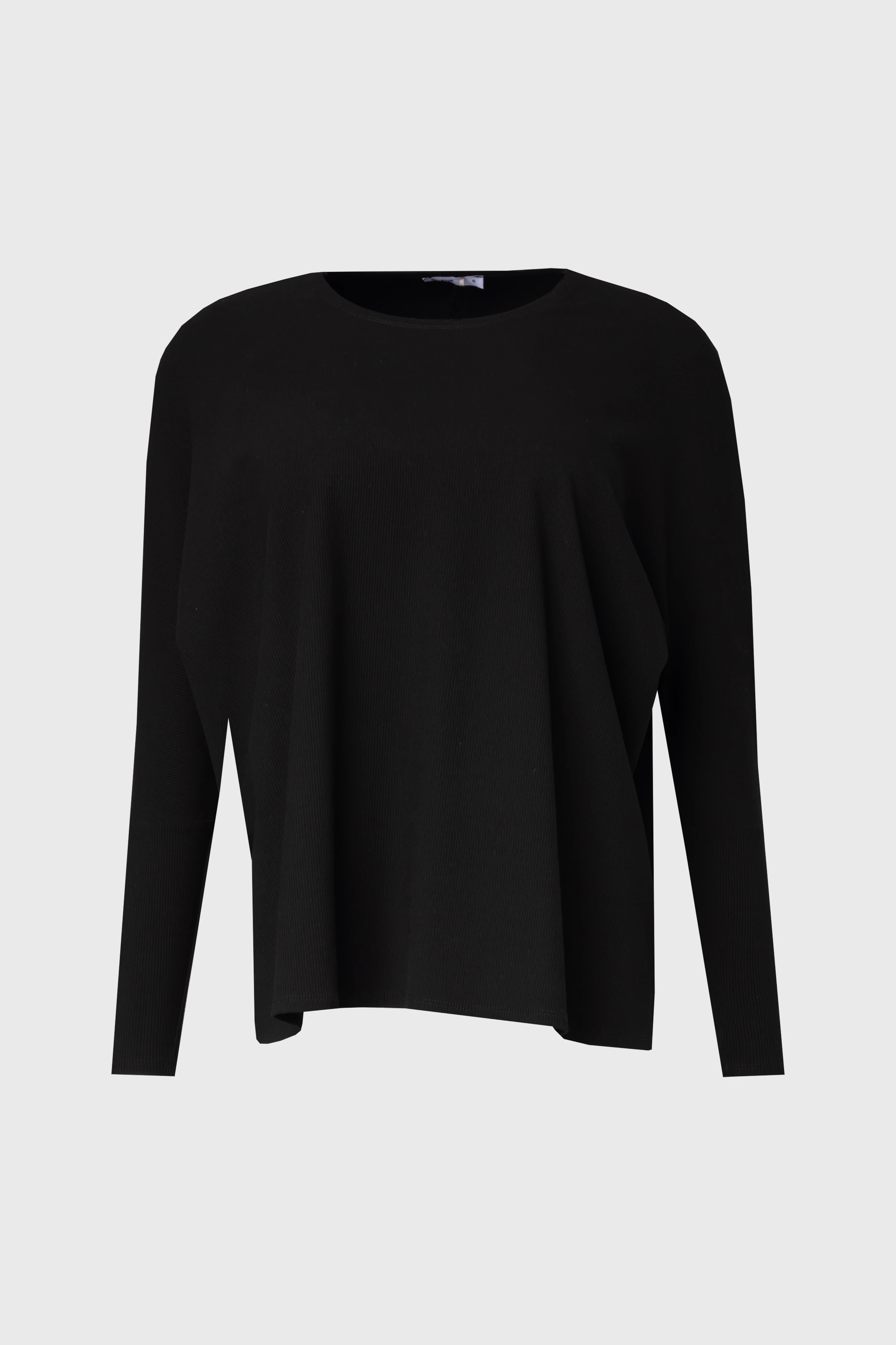 Black Ribbed Swing T-Shirt - Image 5