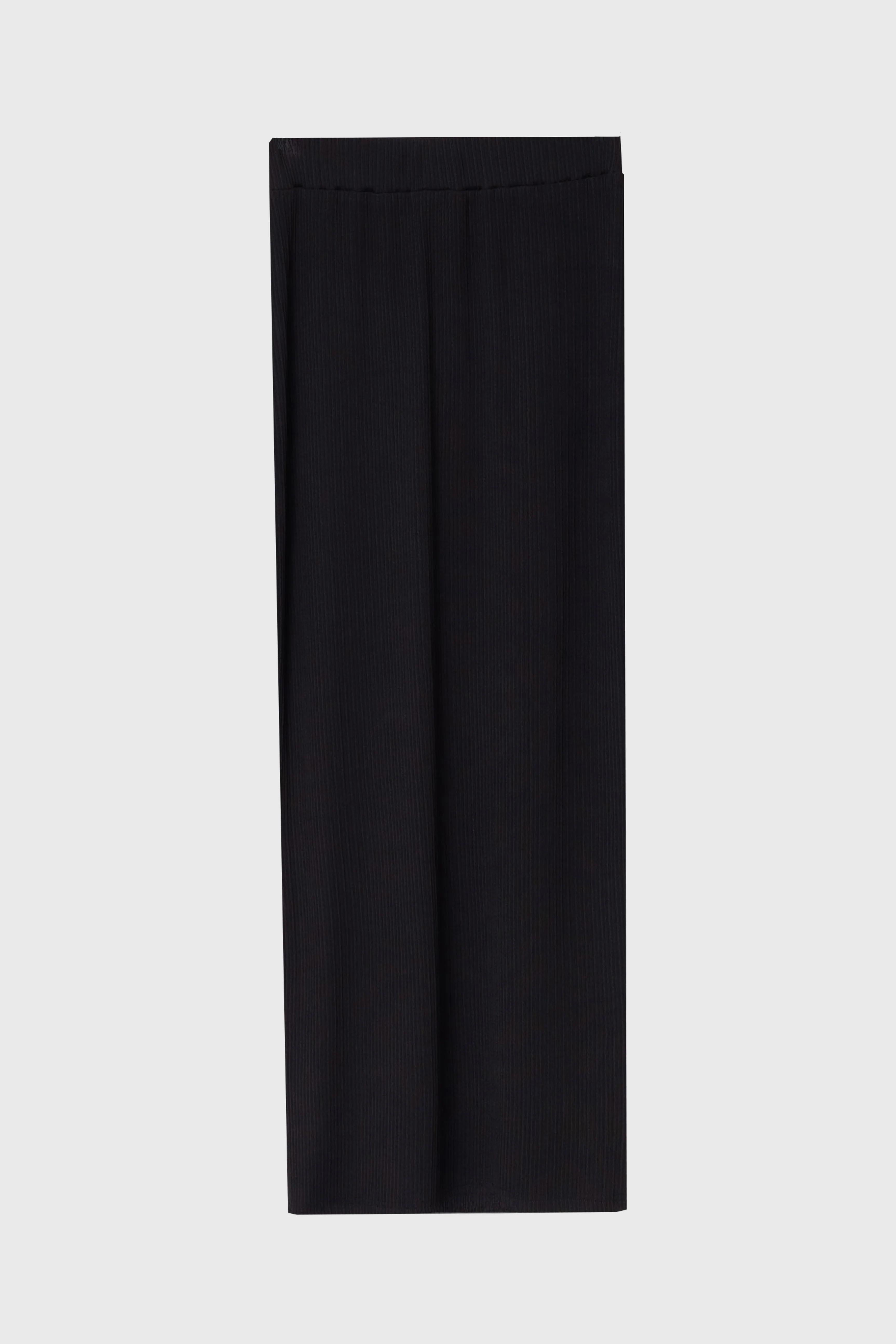 Black Ribbed Textured Skirt Legging - Image 6