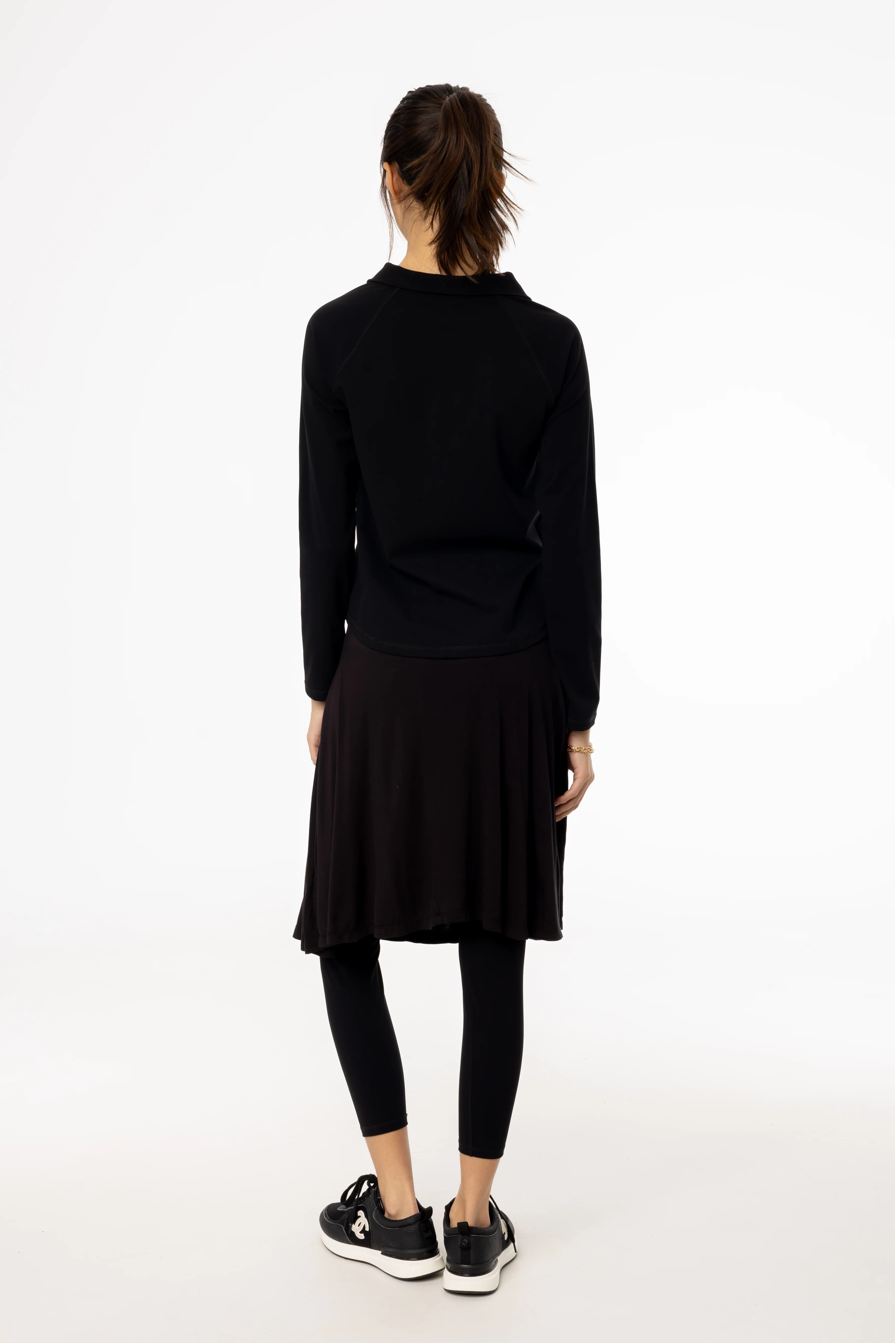 Black Short Flare Skirt - Image 3