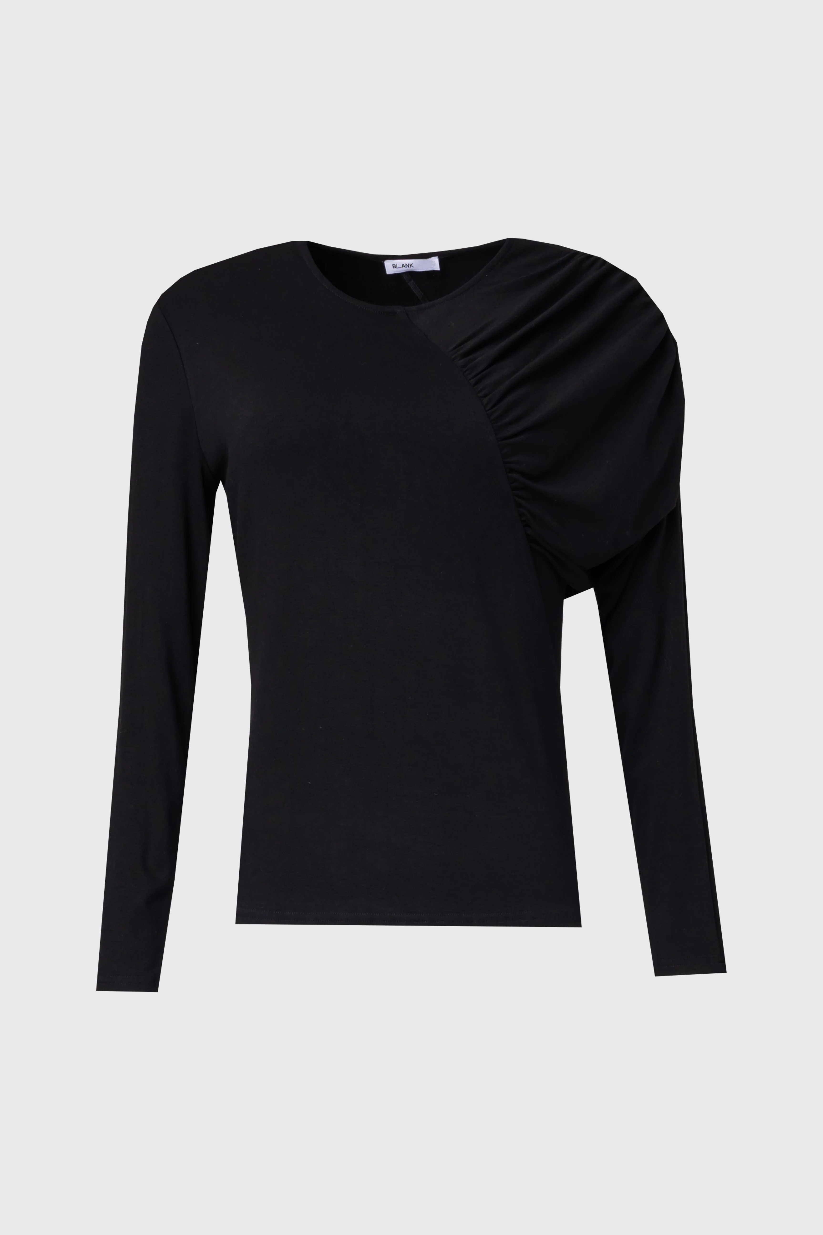 Black Side Ruched Top - Image 5
