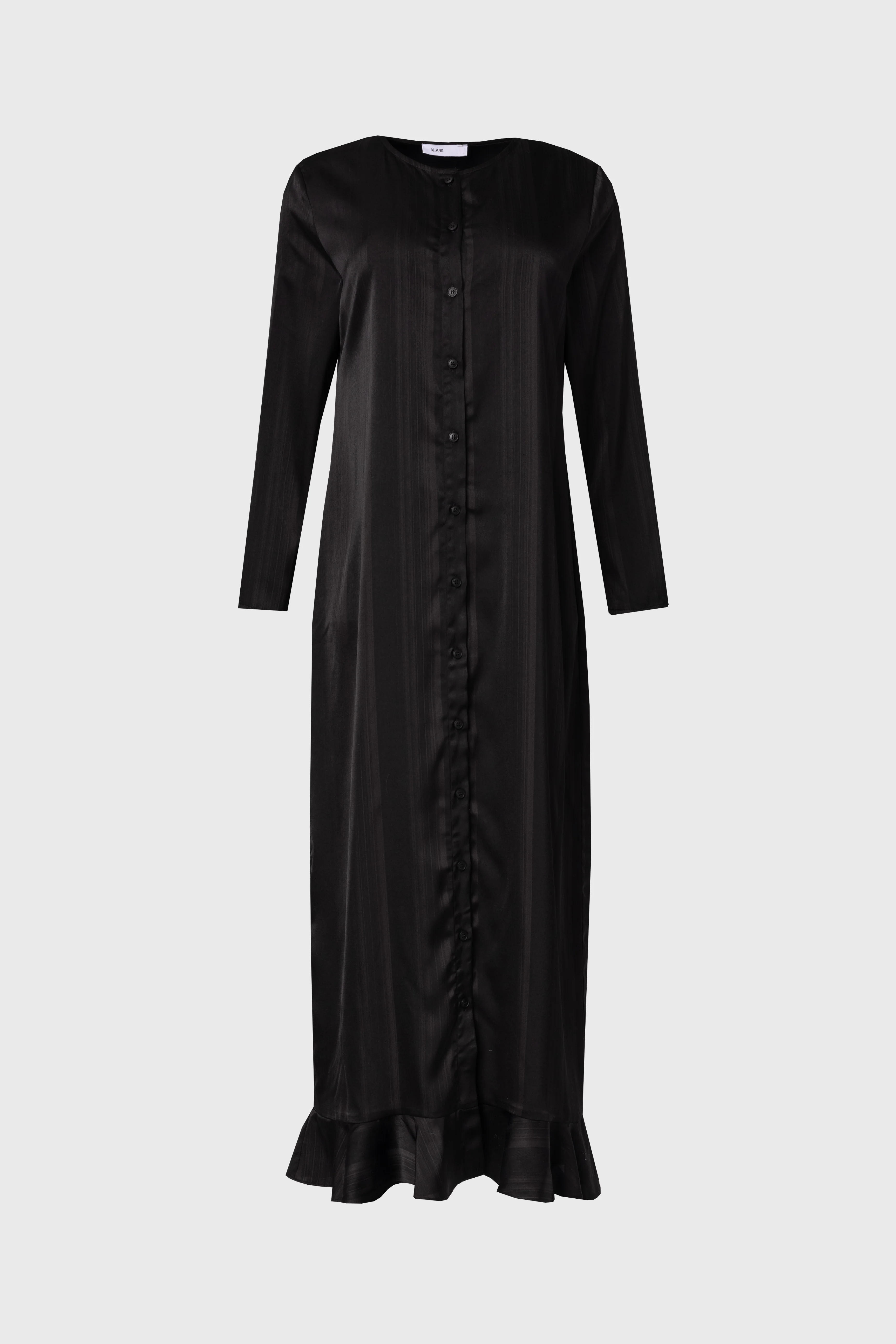 Black Striped Button Down Maxi - Image 5