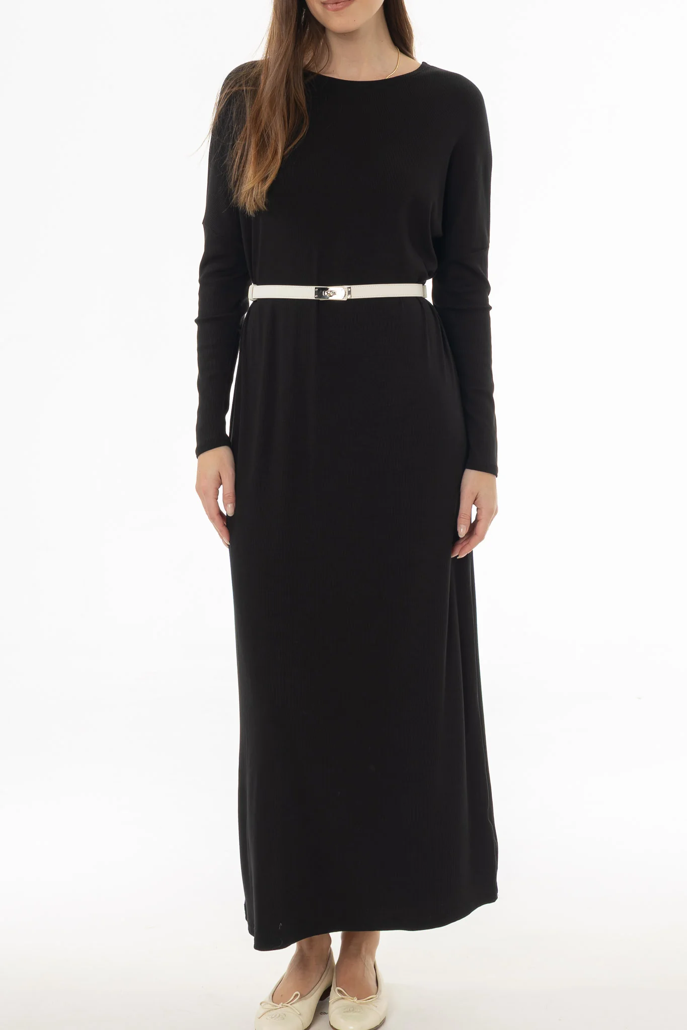 Black Swing Maxi Dress - Image 3