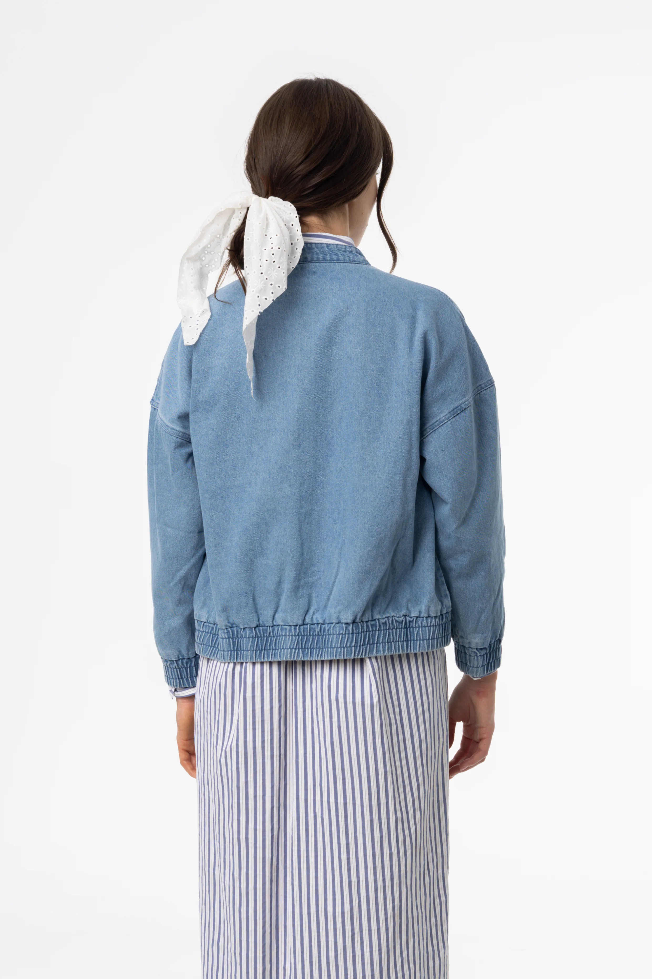 Blue Denim Oversized Jacket - Image 3