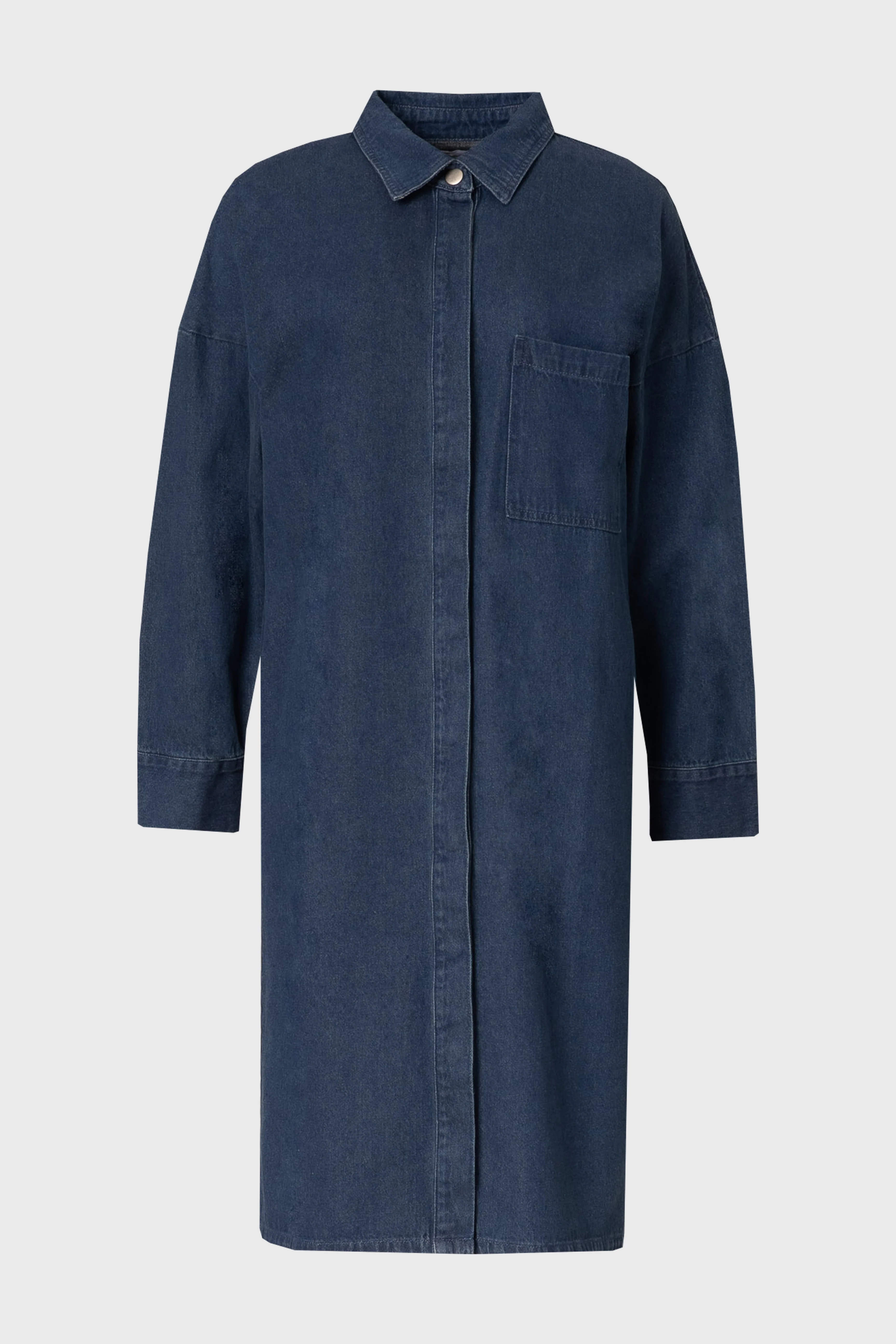 Blue Denim Shirt Dress - Image 5