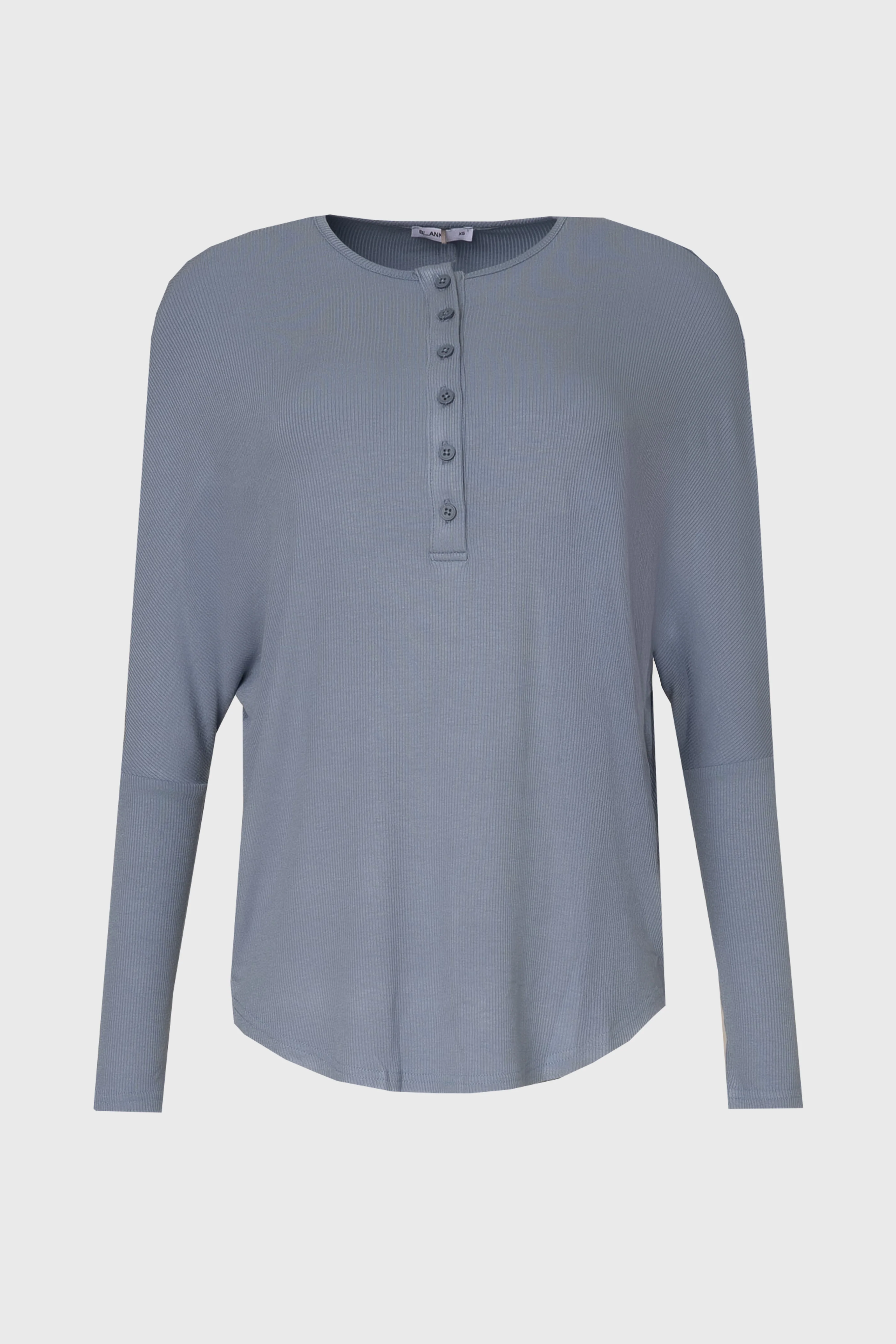 Blue Henley Dolman T-Shirt - Image 6