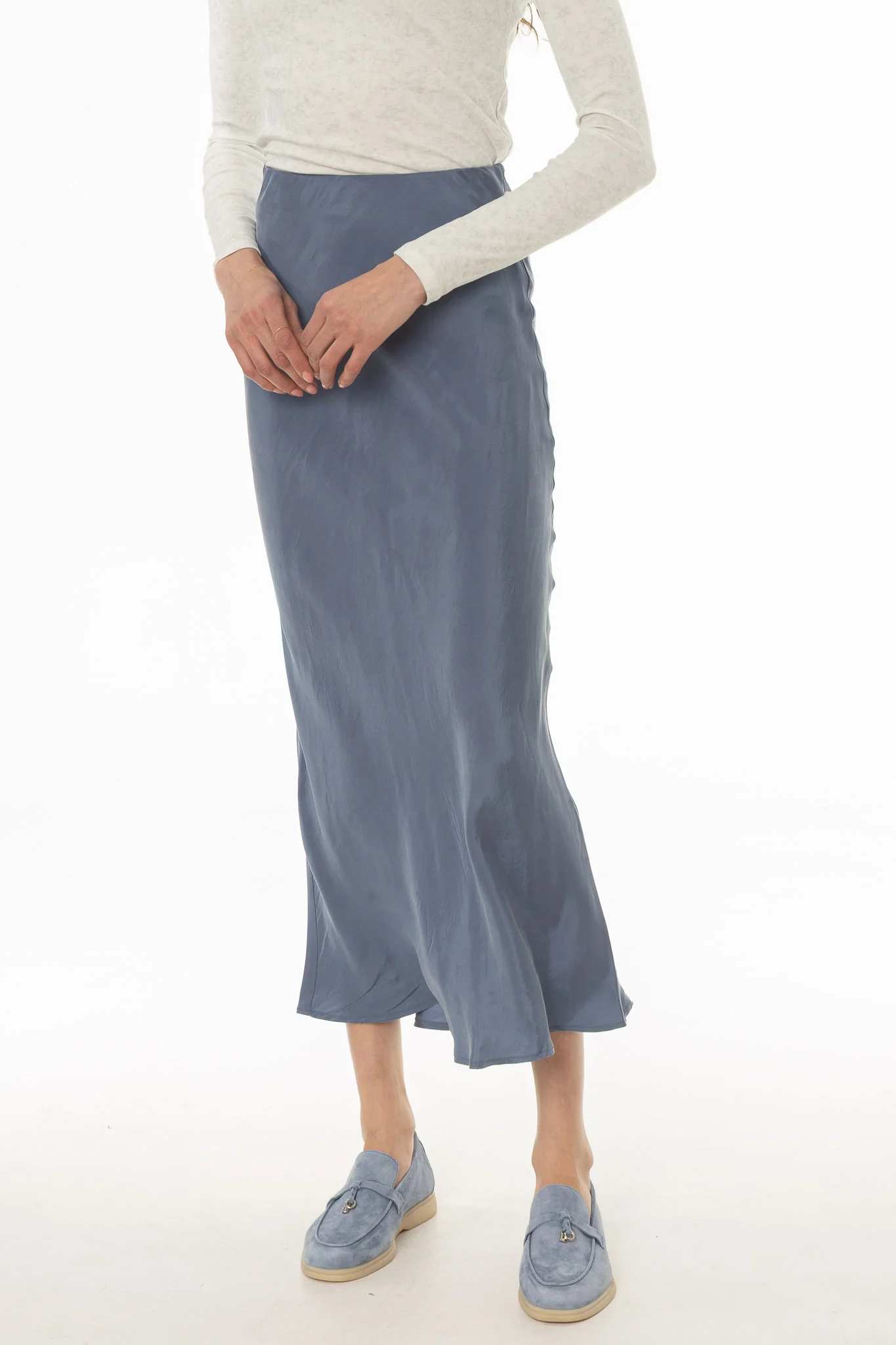 Blue Slip Skirt - Image 2