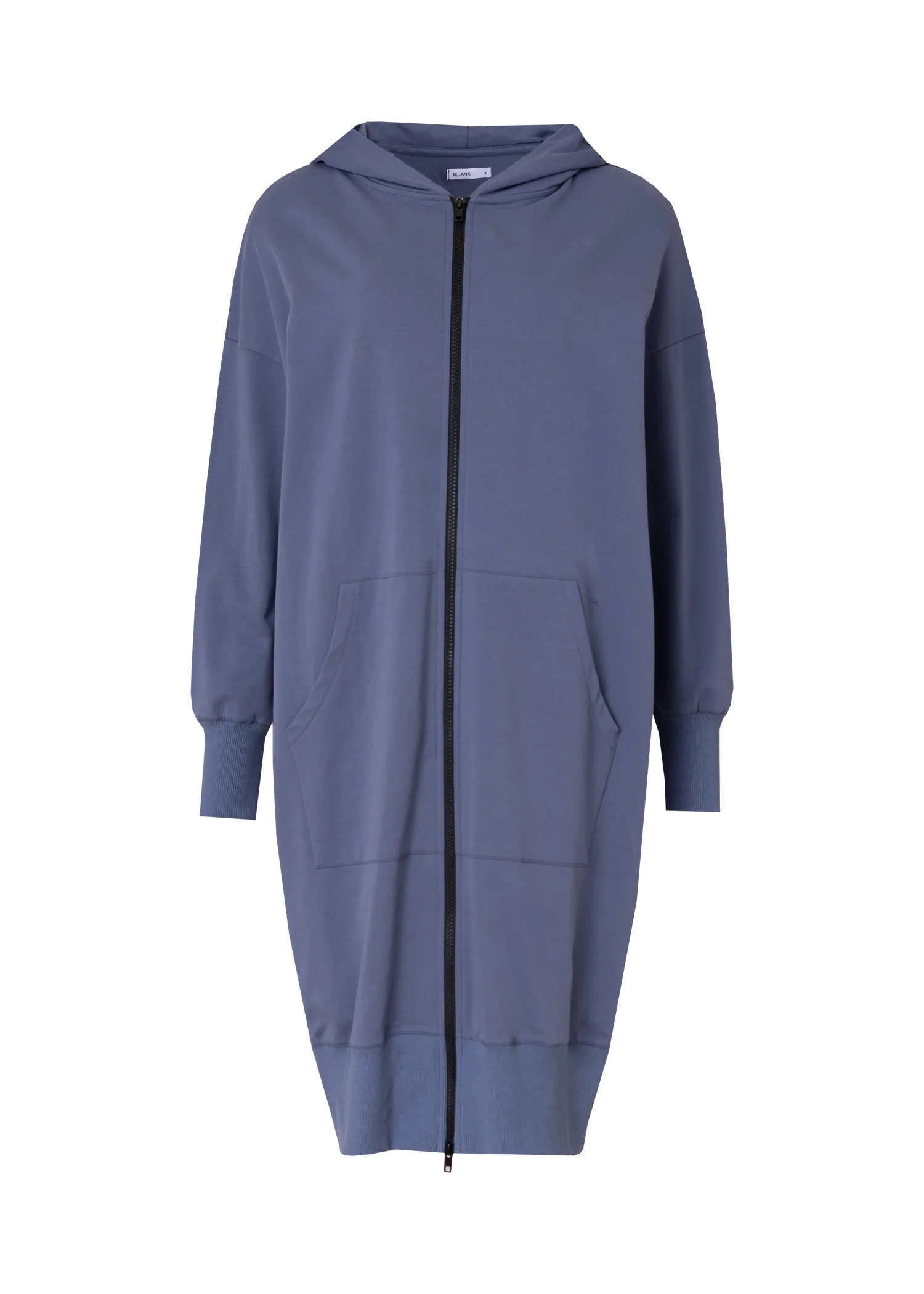 Blue Zipper Sweatshirt Dress - Image 5