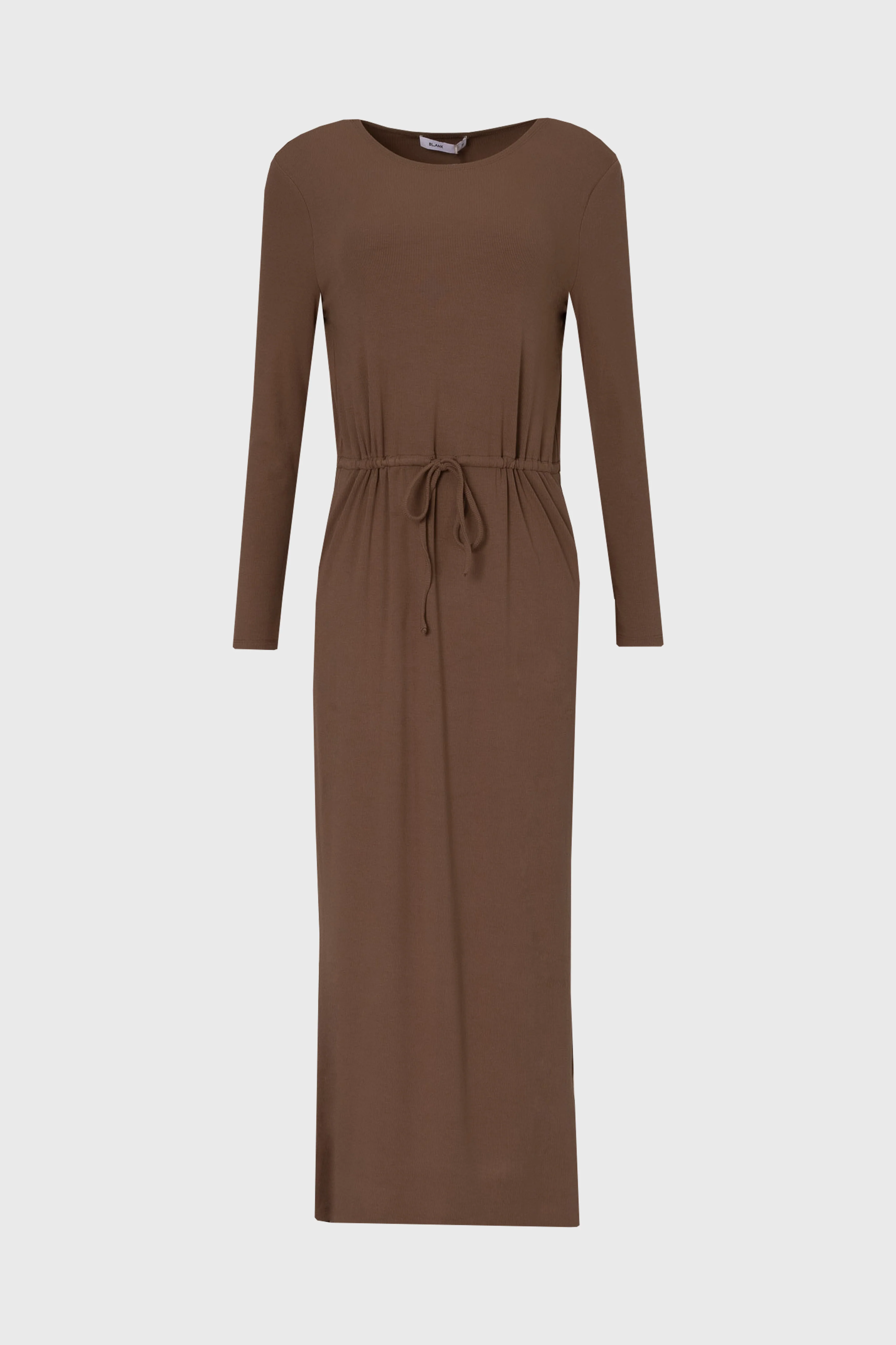 Brown Drawstring Maxi Dress - Image 6