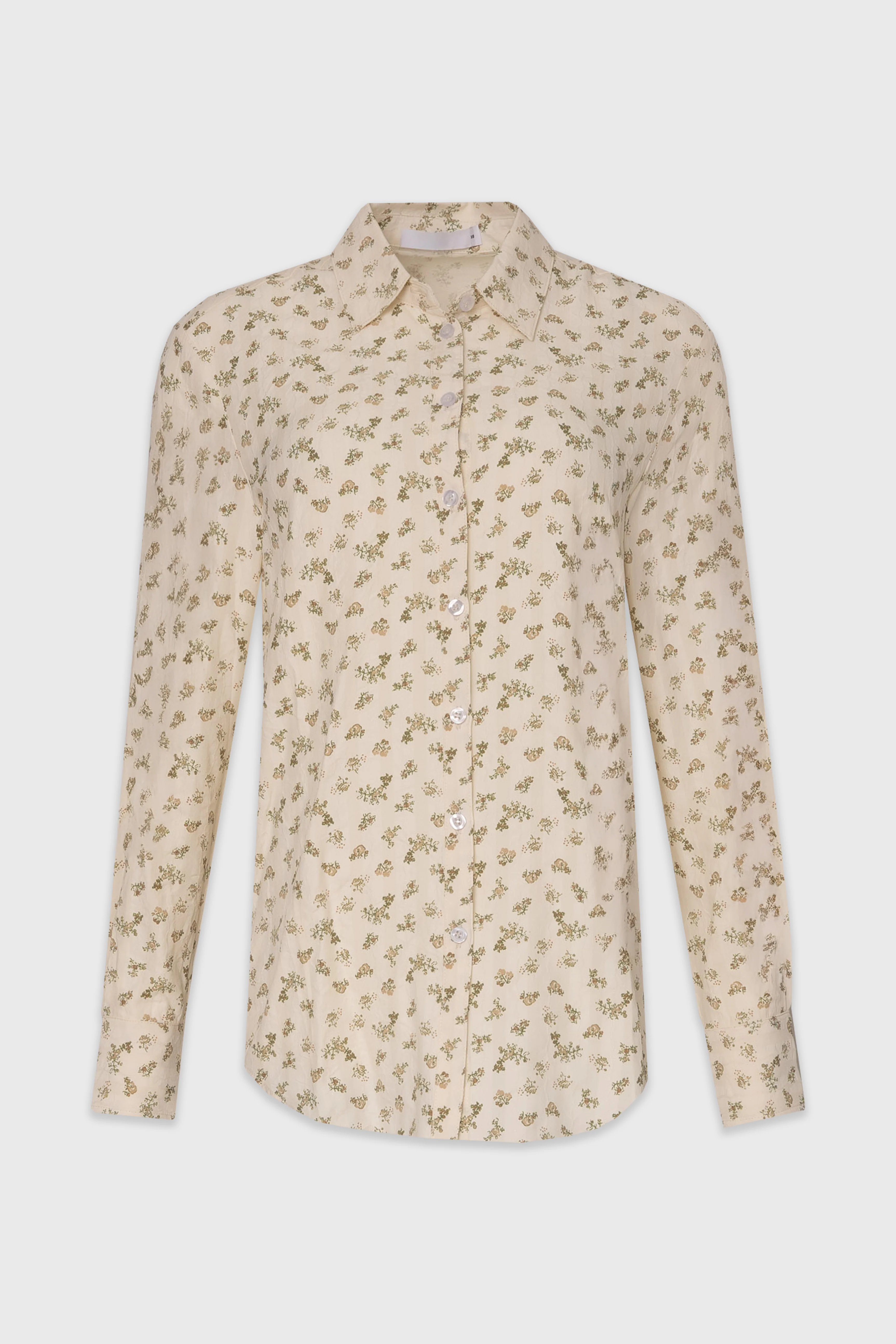 Brown Floral Printed Blouse - Image 6