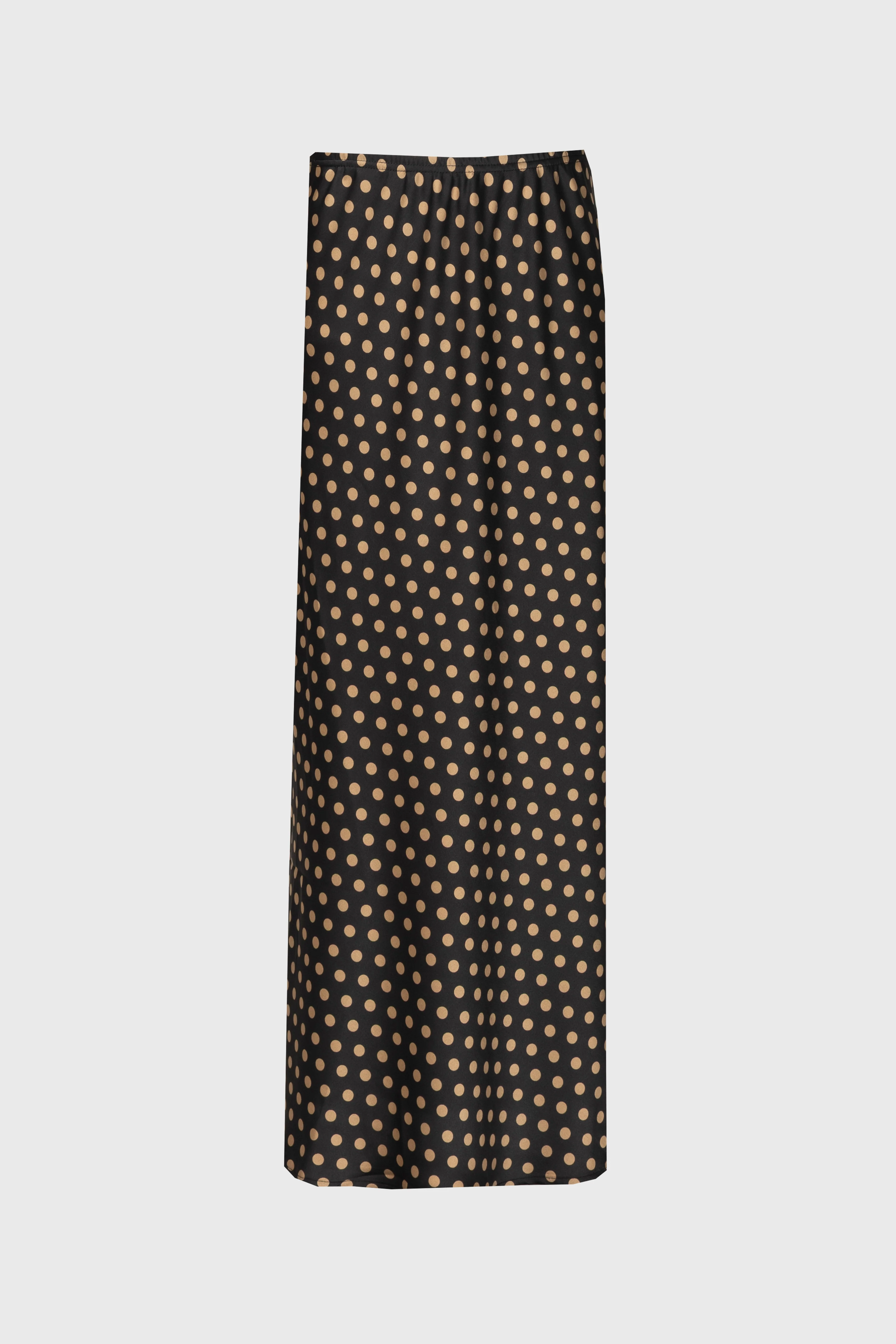 Brown Polka Dot Printed Slip Skirt - Image 5