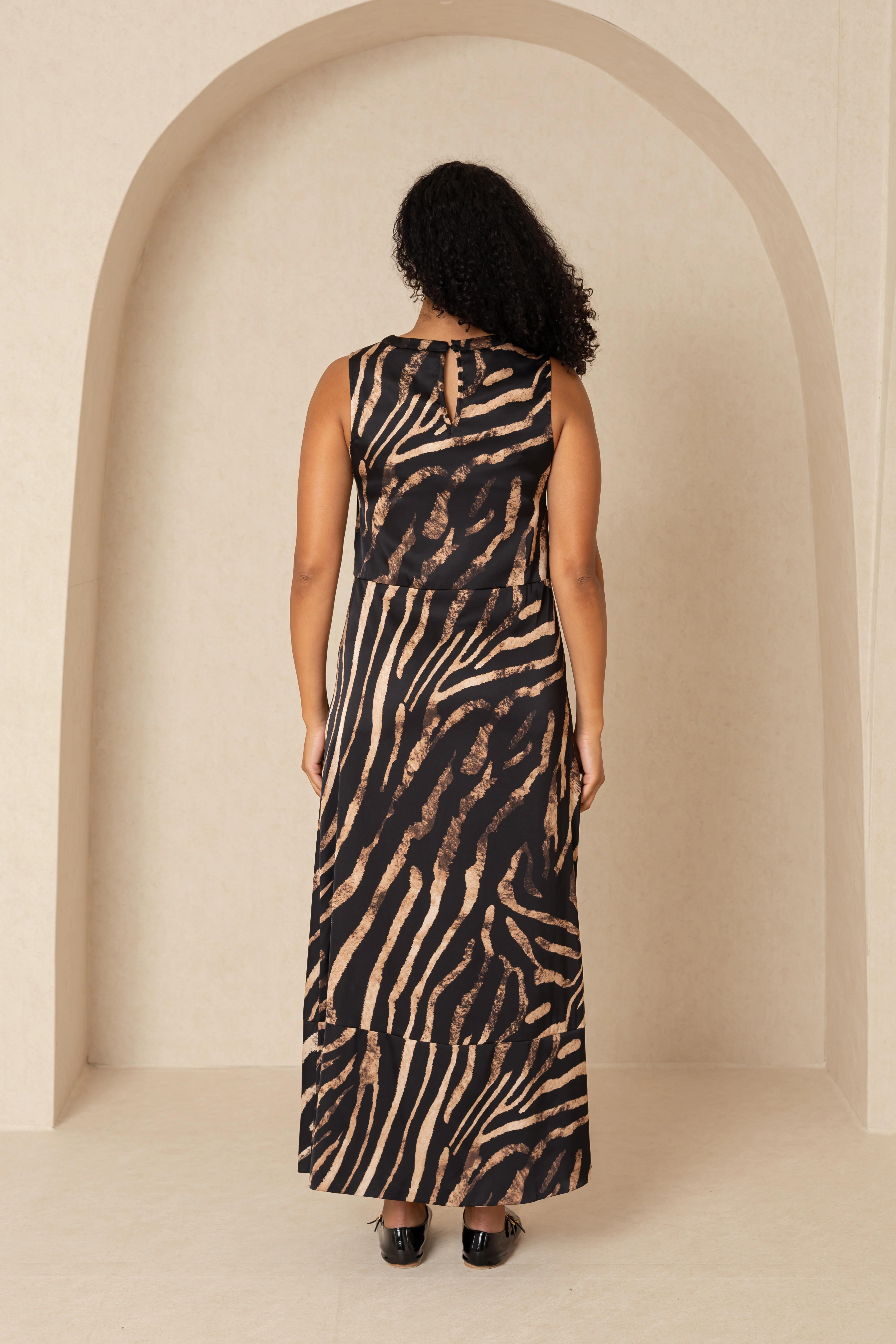 Brown Printed Slip Jumper - Image 3