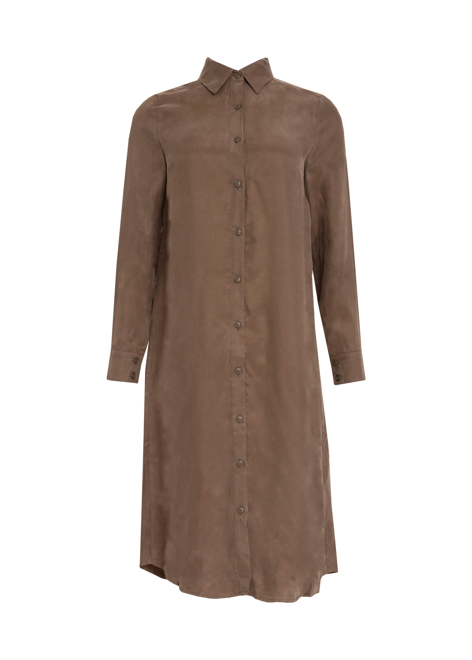 Brown Shirt Dress - Image 5