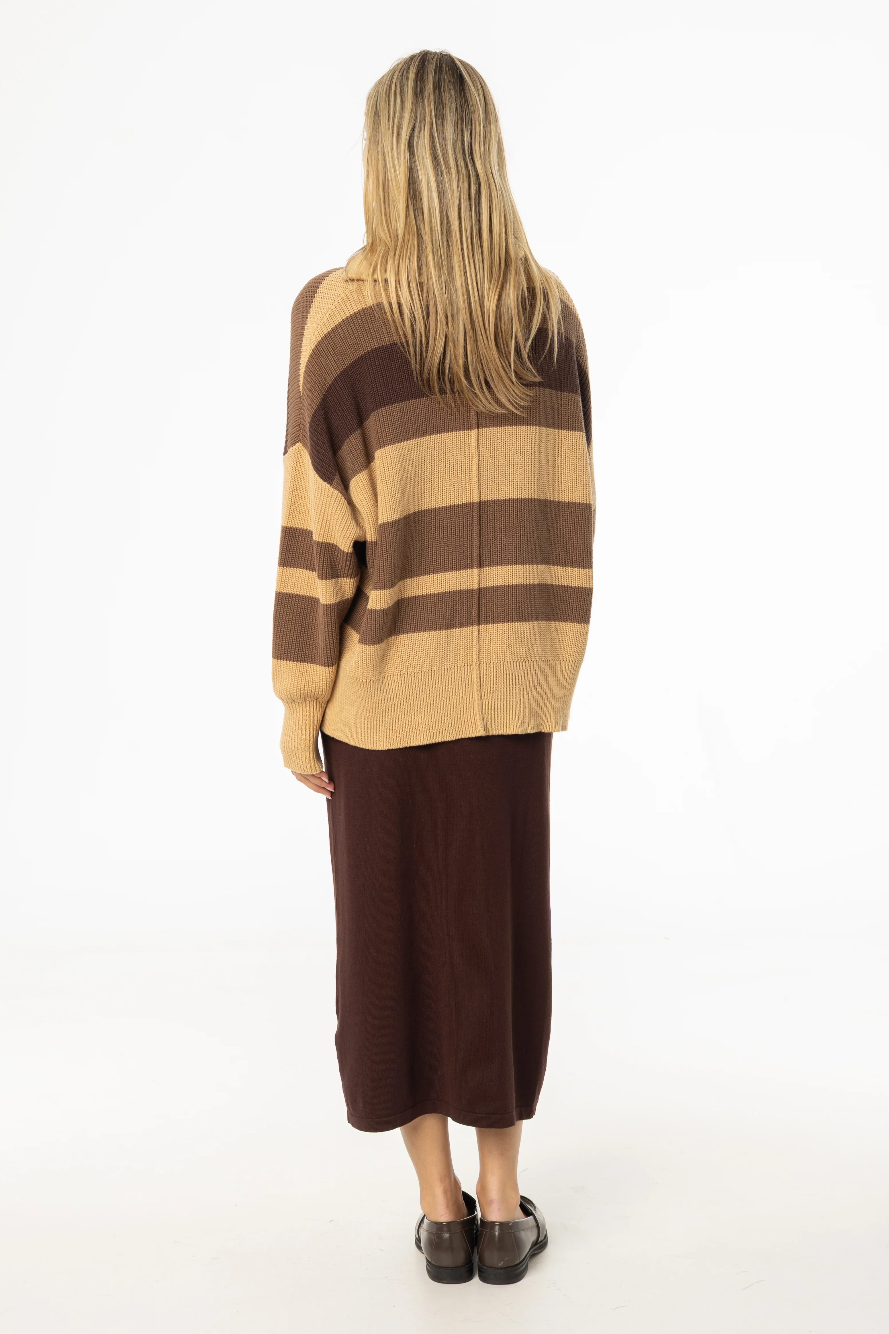 Brown Knit Skirt Legging - Image 3