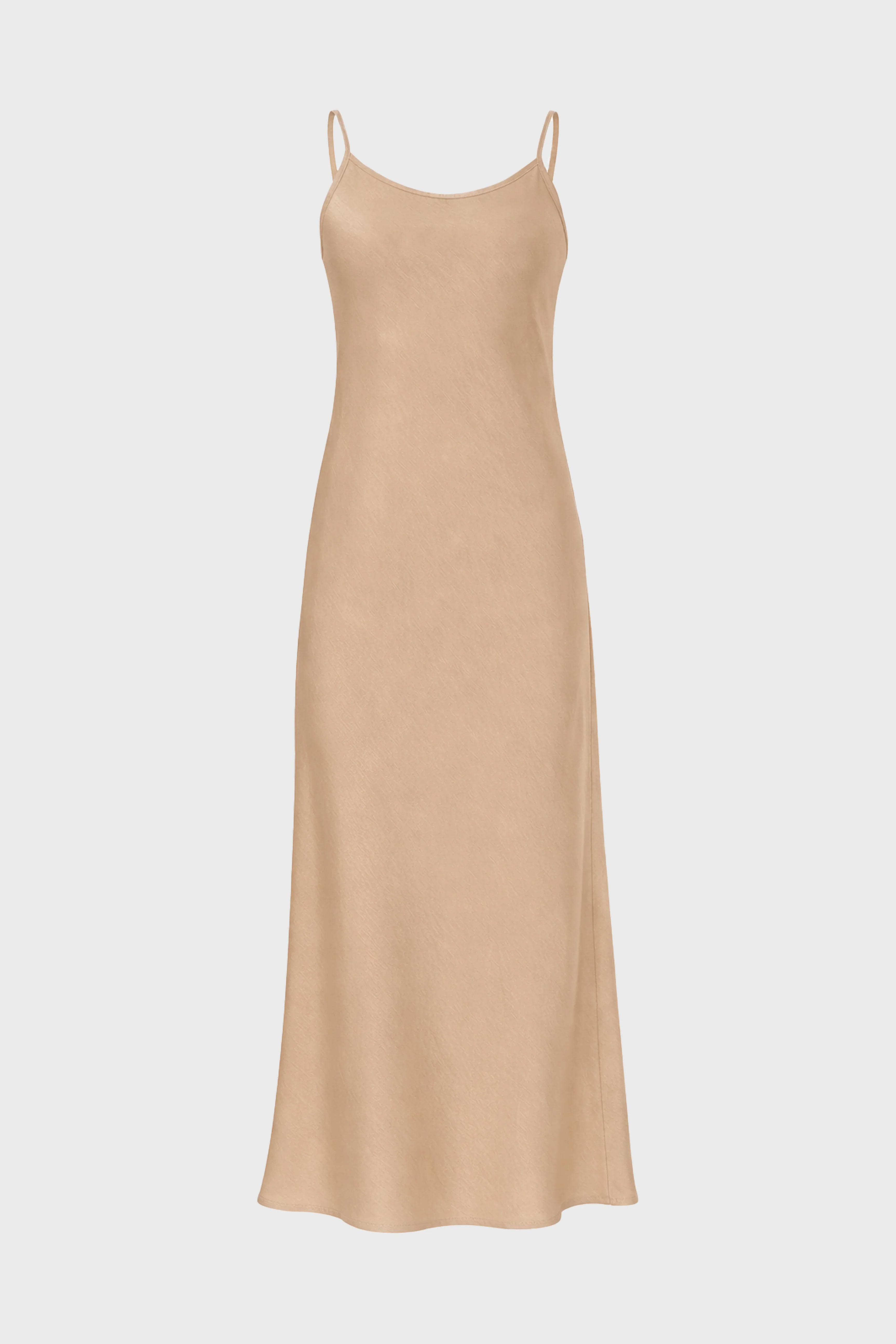Champagne Silk Feel Slip Dress - Image 6