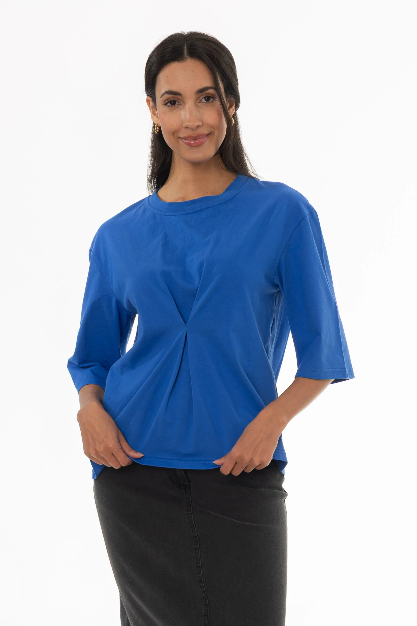 Cobalt Blue Pinched T-Shirt - Image 2