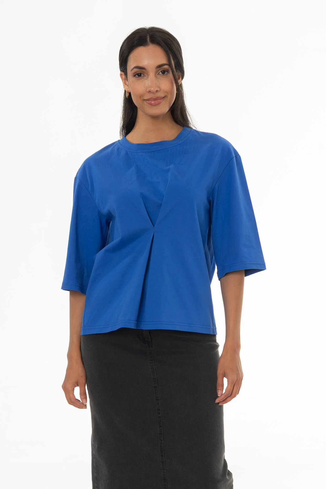 Cobalt Blue Pinched T-Shirt - Image 5