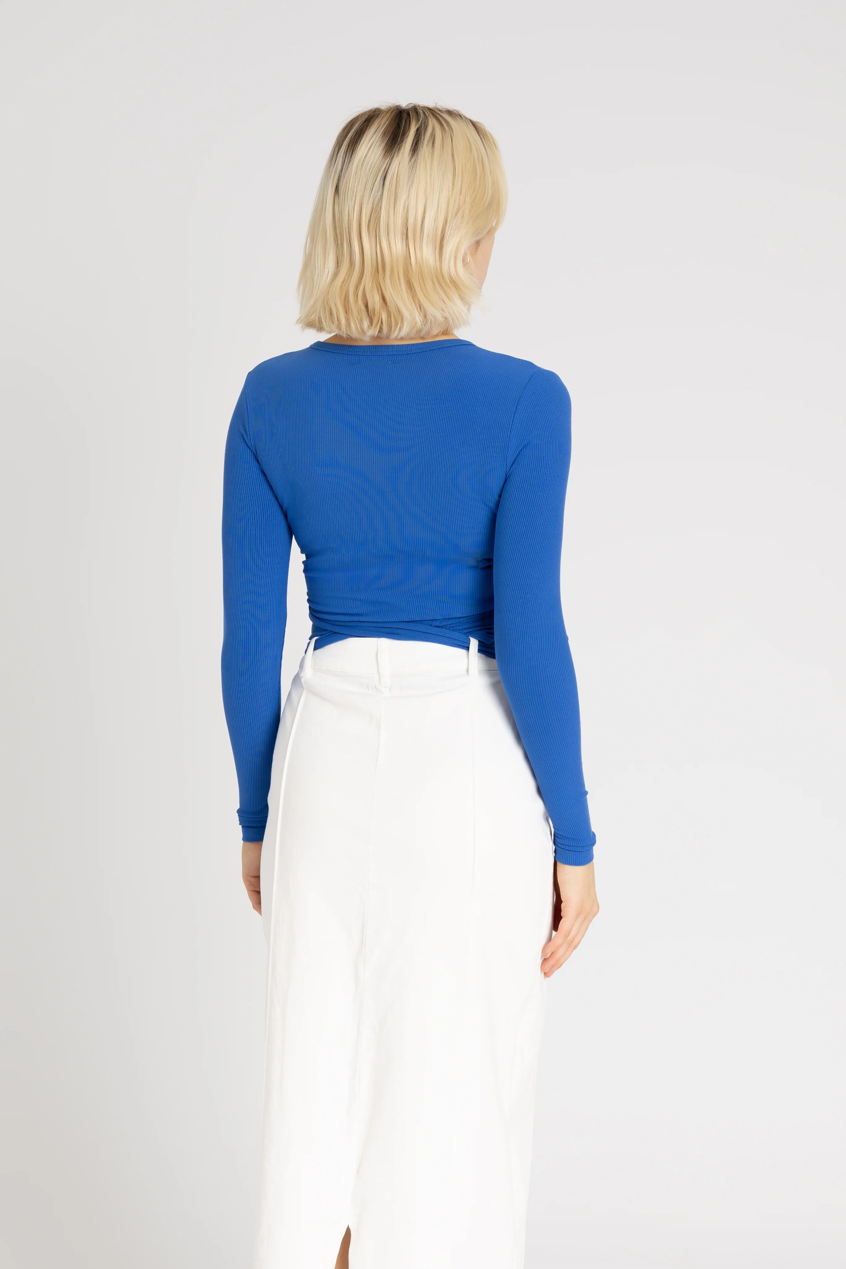 Cobalt Wrap T-Shirt - Image 3