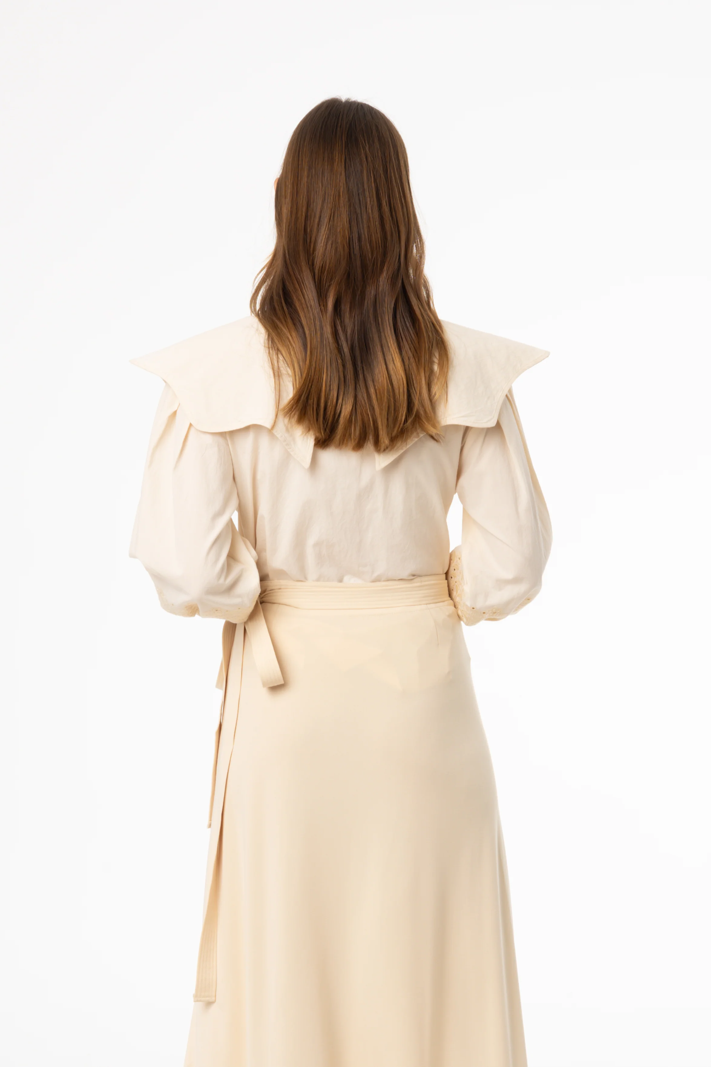 Cream Floral Embroidered Blouse - Image 3