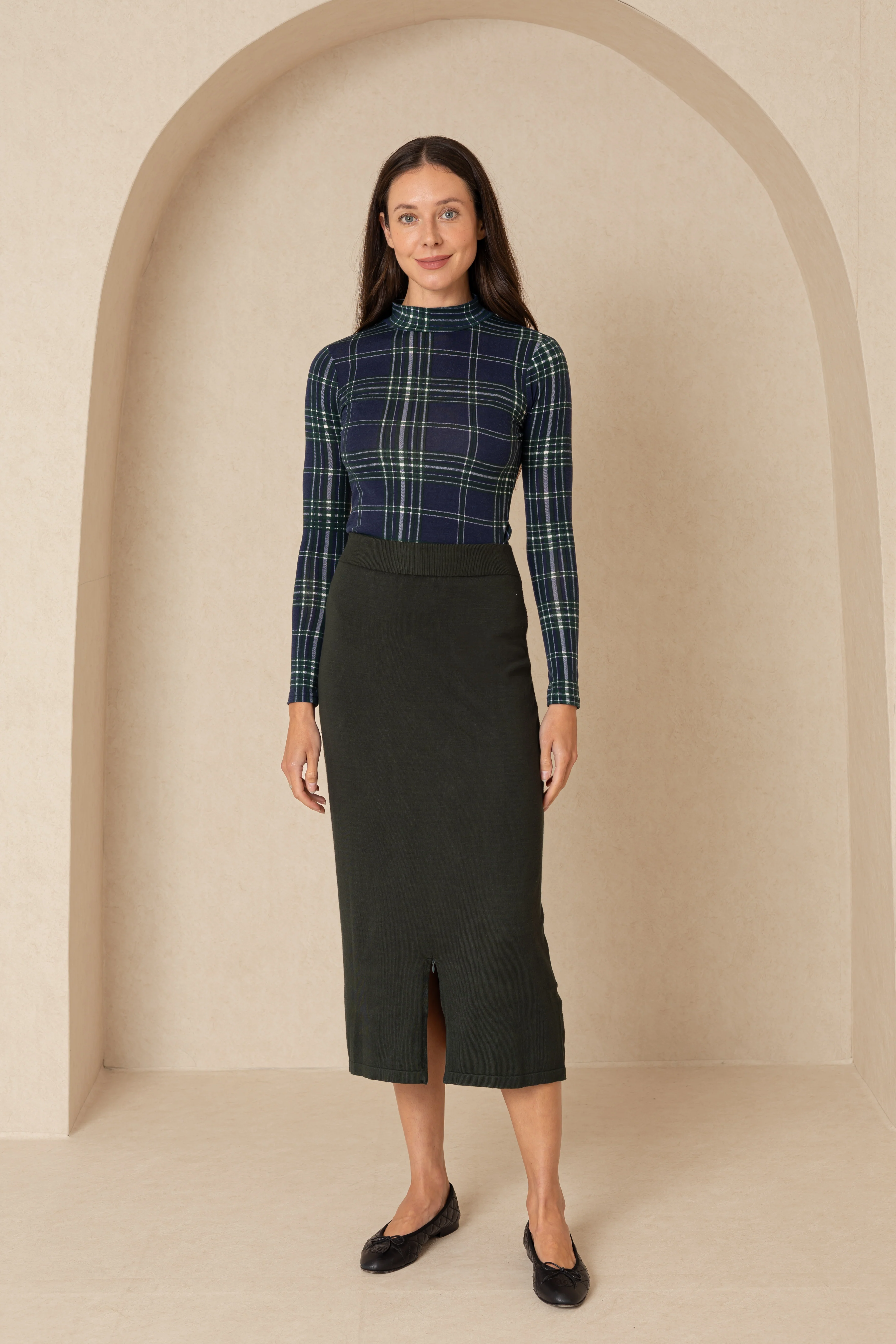Green Knit Skirt Legging - Image 4
