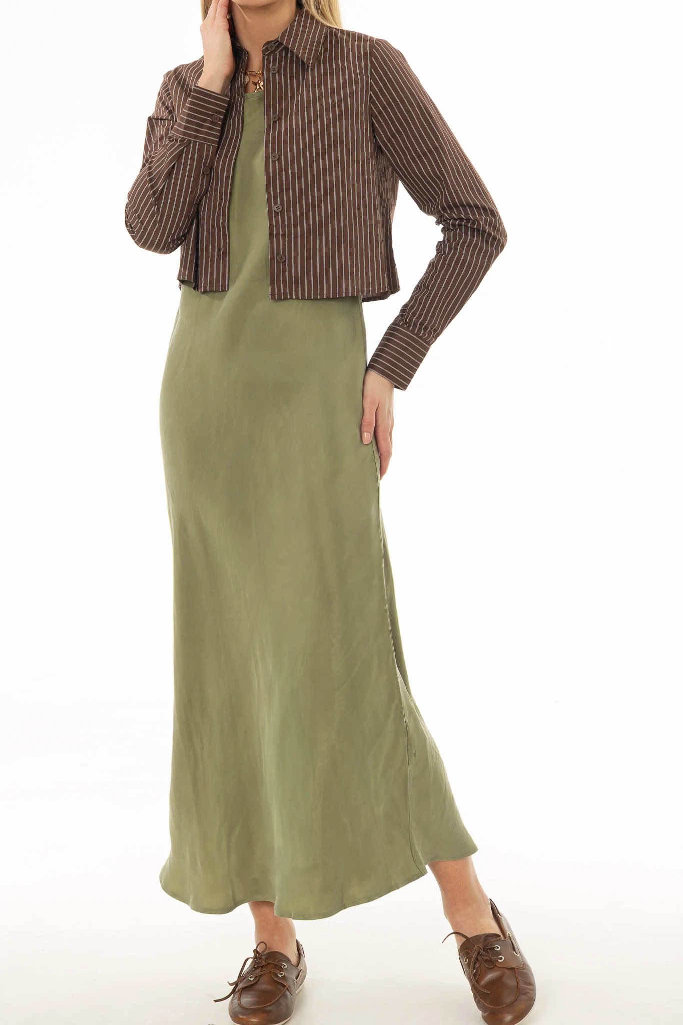 Green Slip Dress