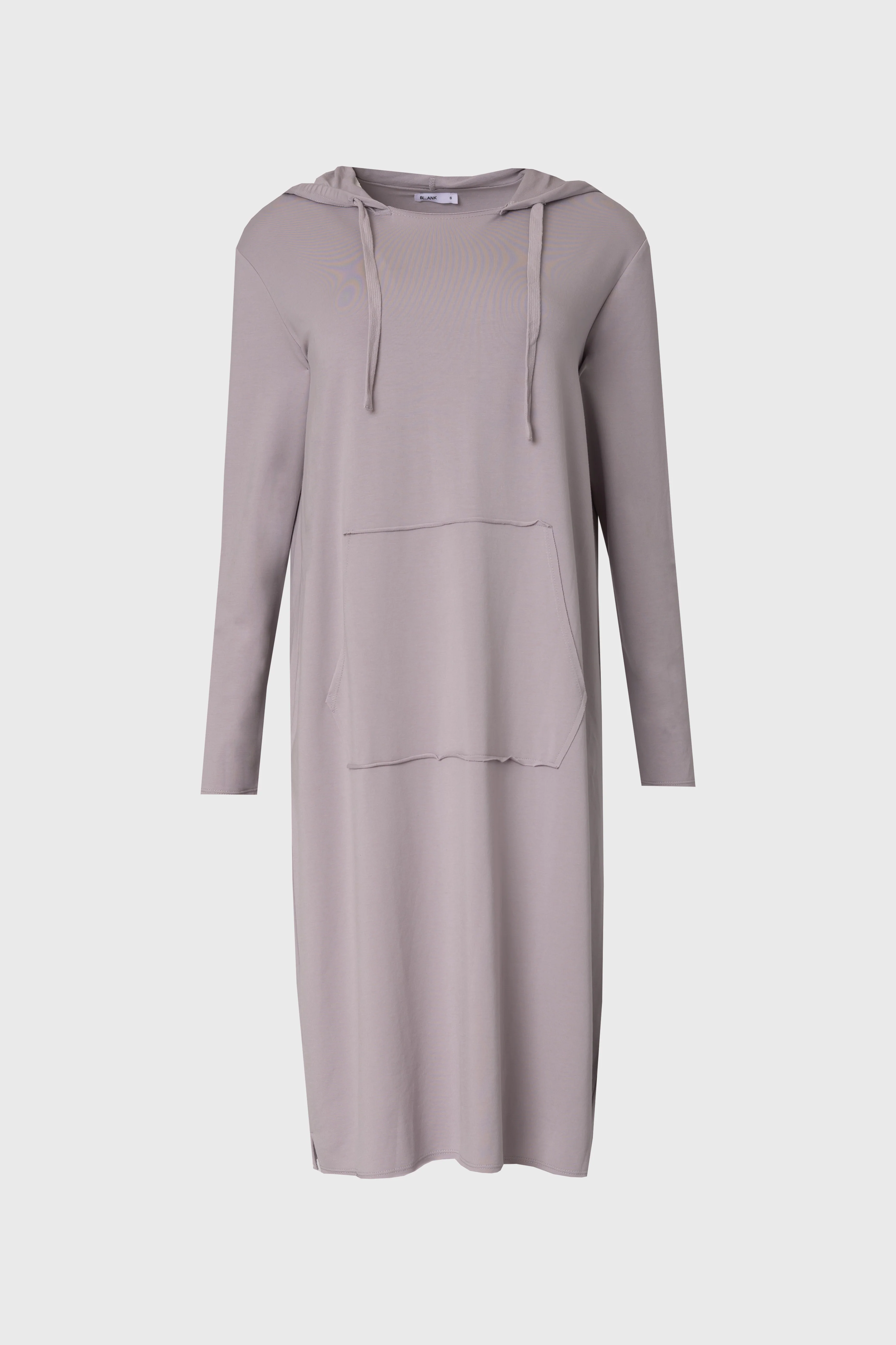 Grey Drawstring Hoodie Dress - Image 5