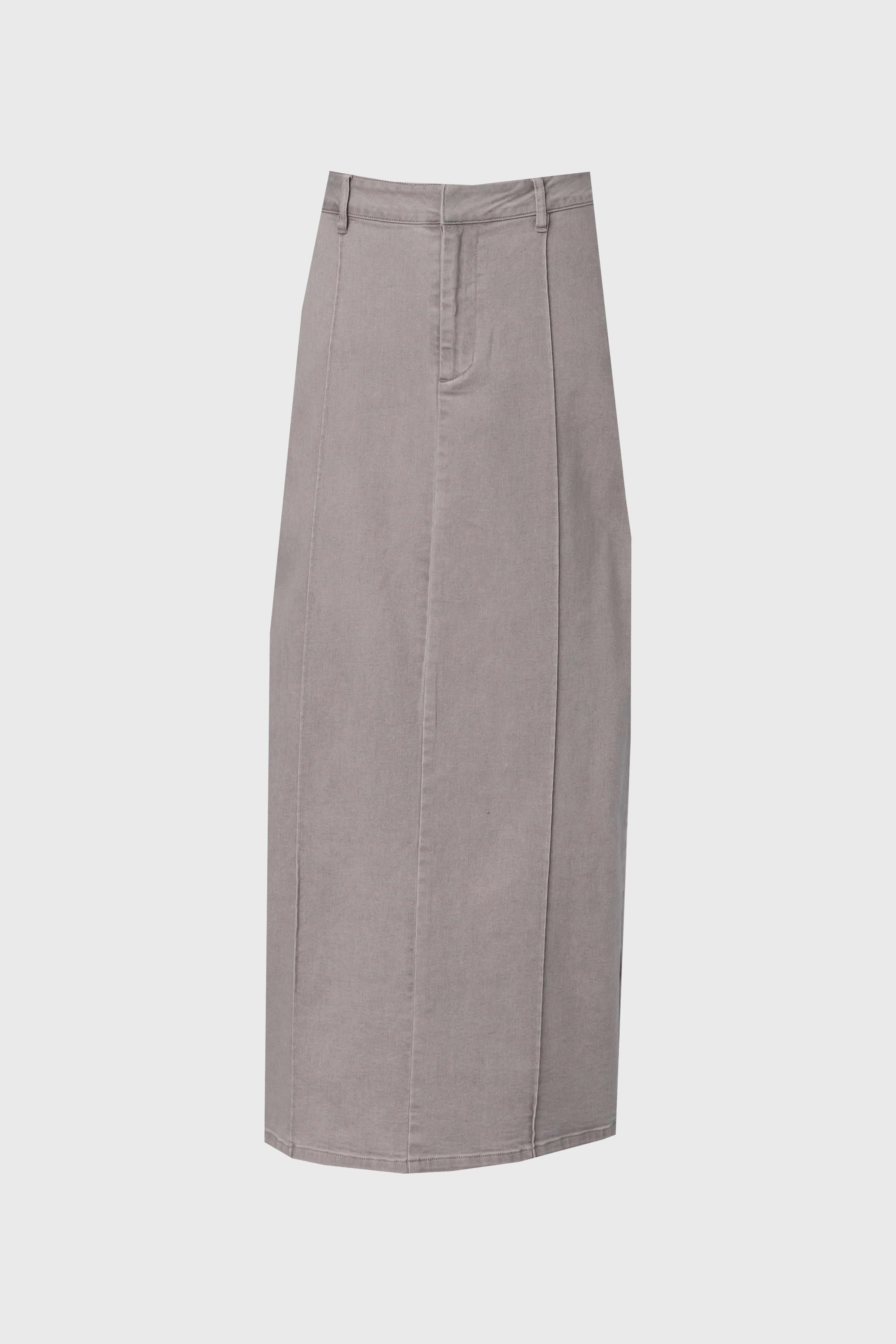 Grey Pencil Denim Skirt - Image 5
