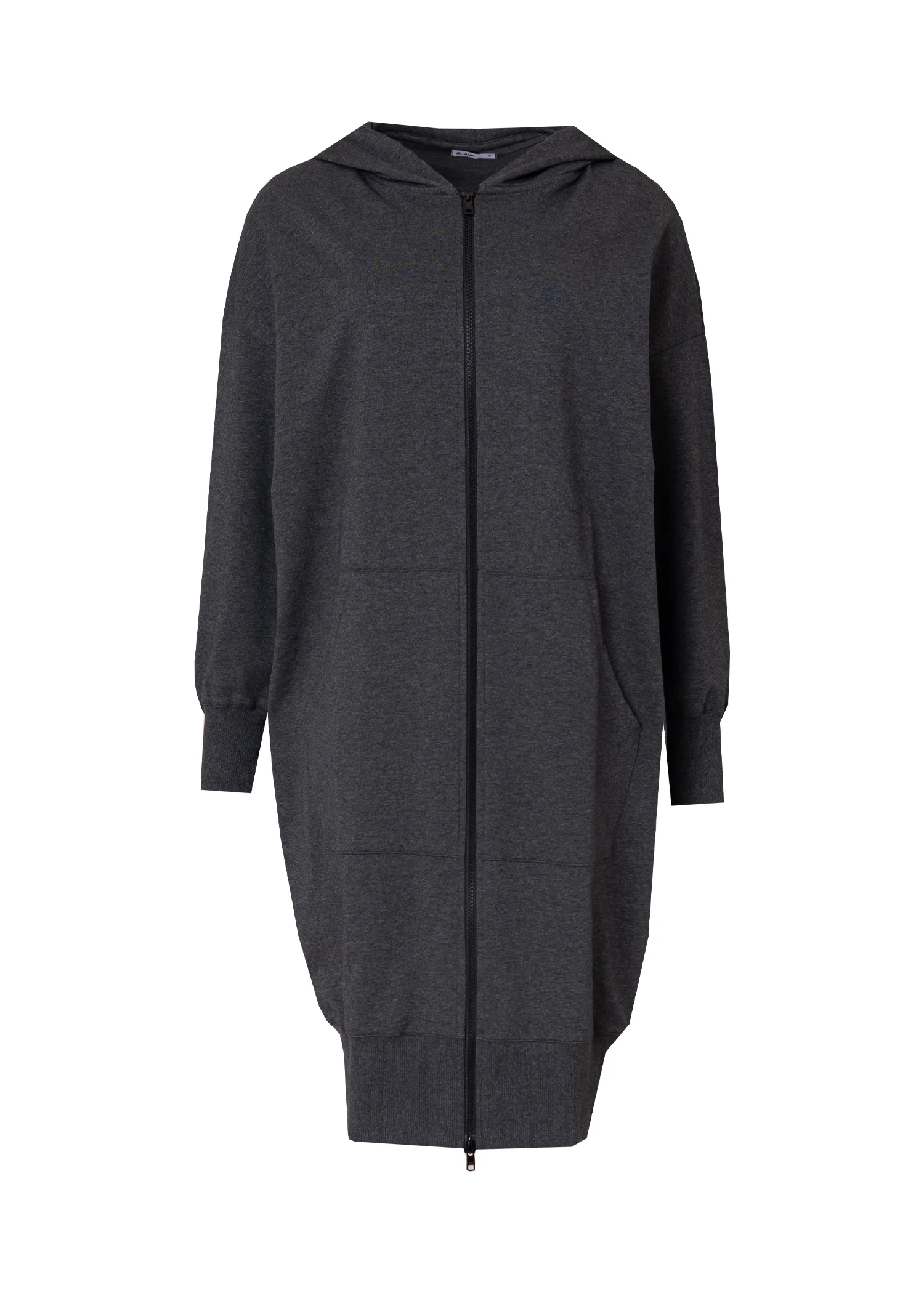 Grey Zipper Sweatshirt Dress - Image 5