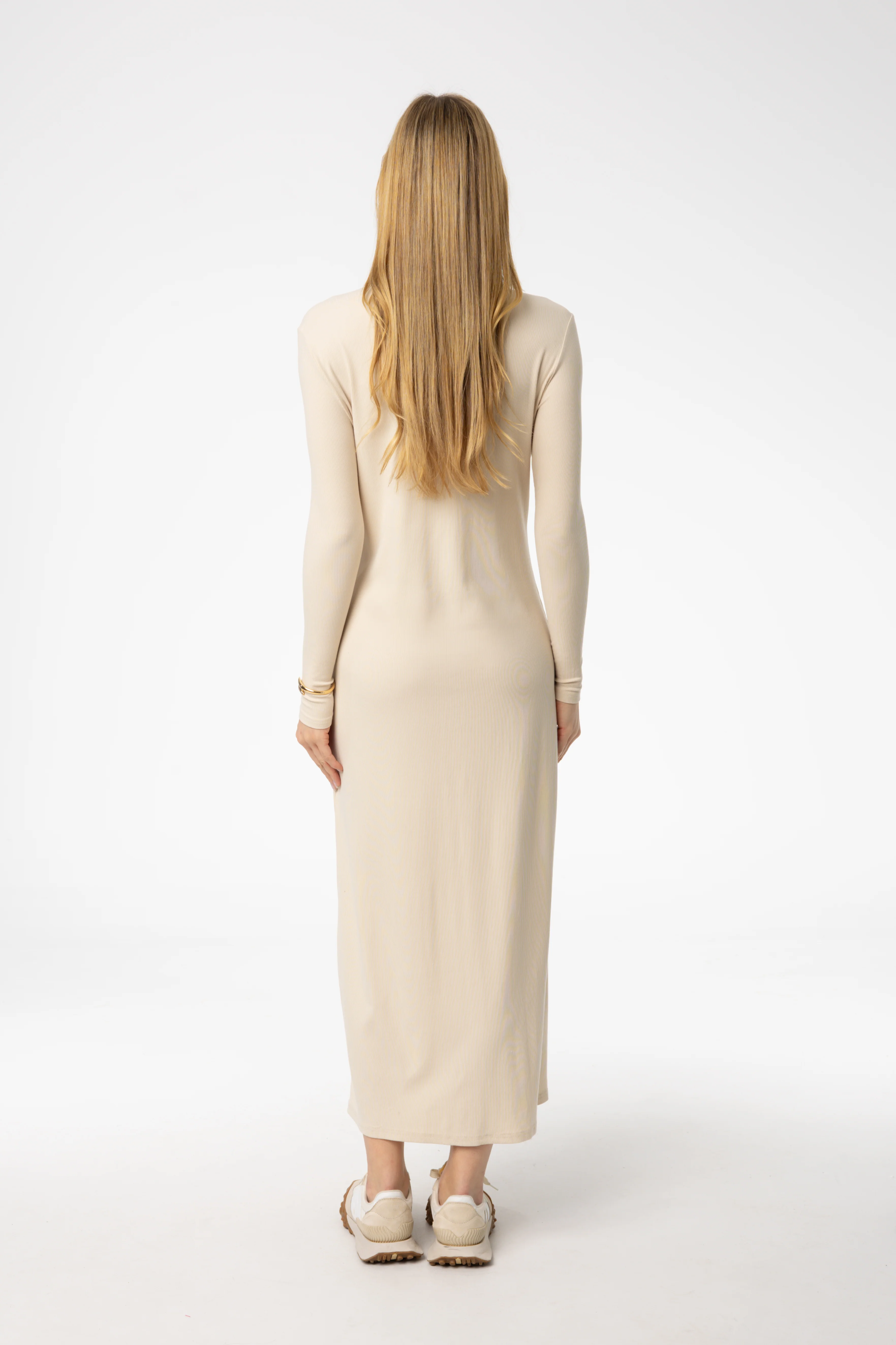Ivory Cardi Maxi Dress - Image 3