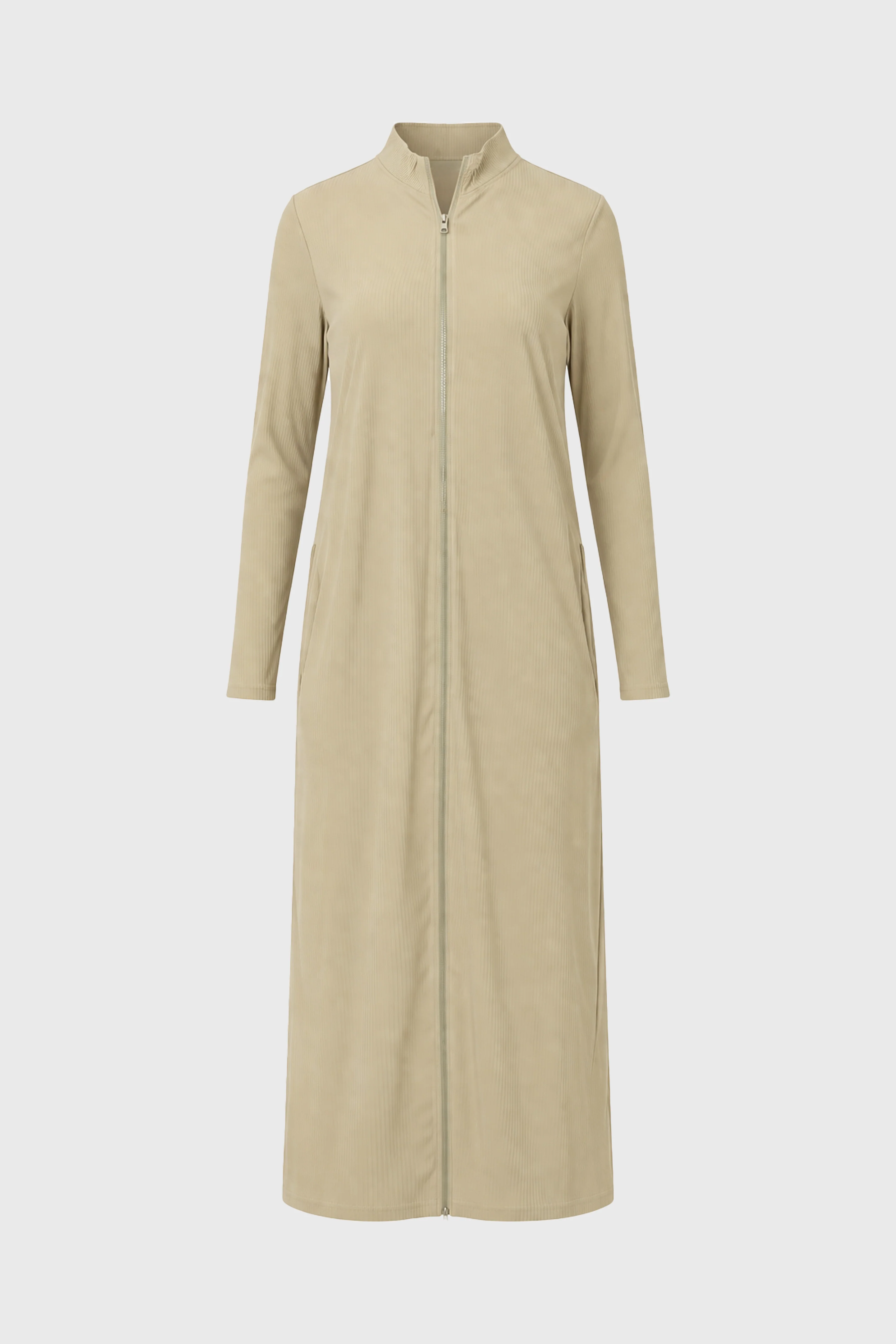 Sage Zipper Maxi Dress - Image 6