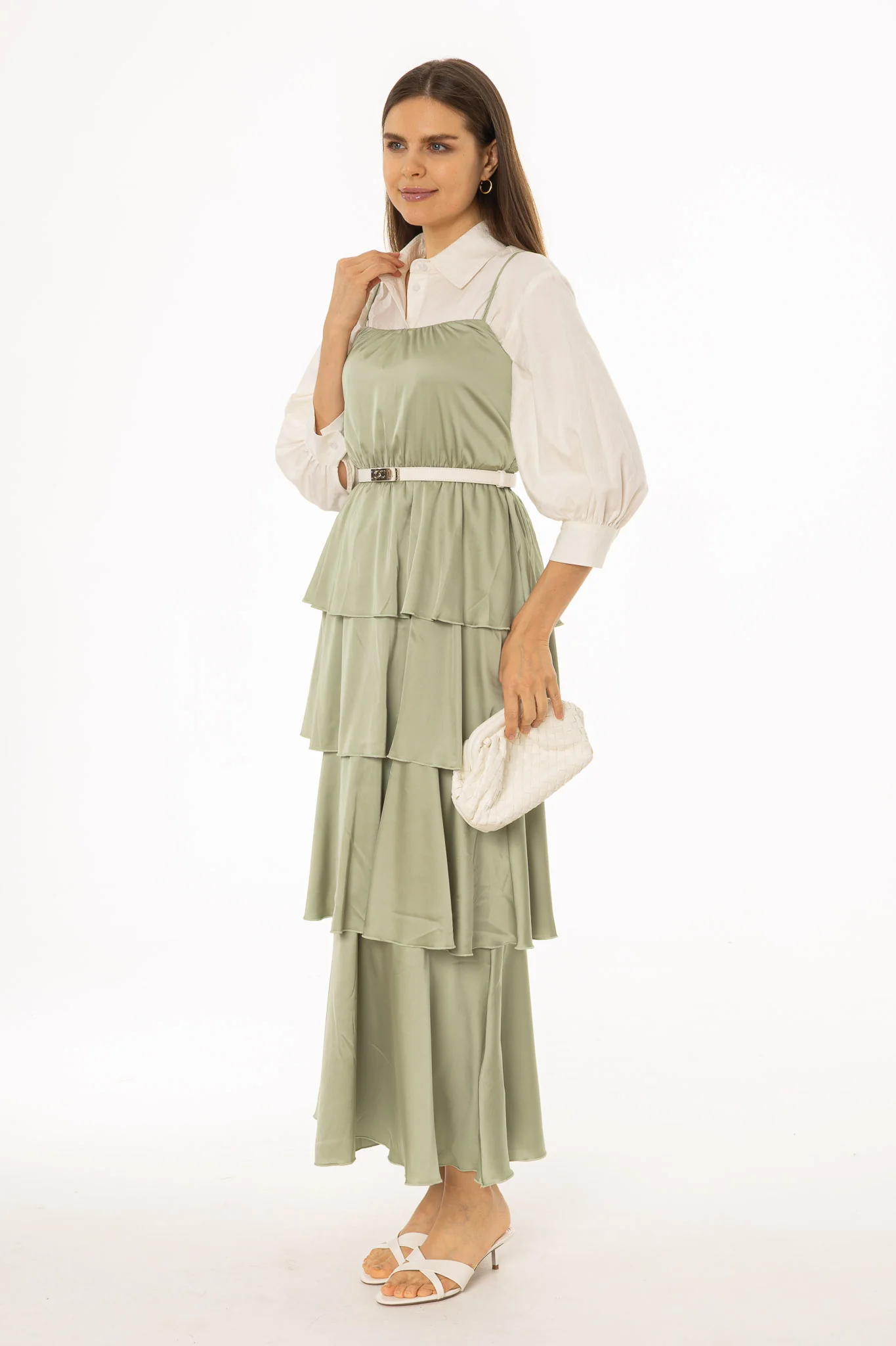 Mint Green Ruffle Jumper - Image 4