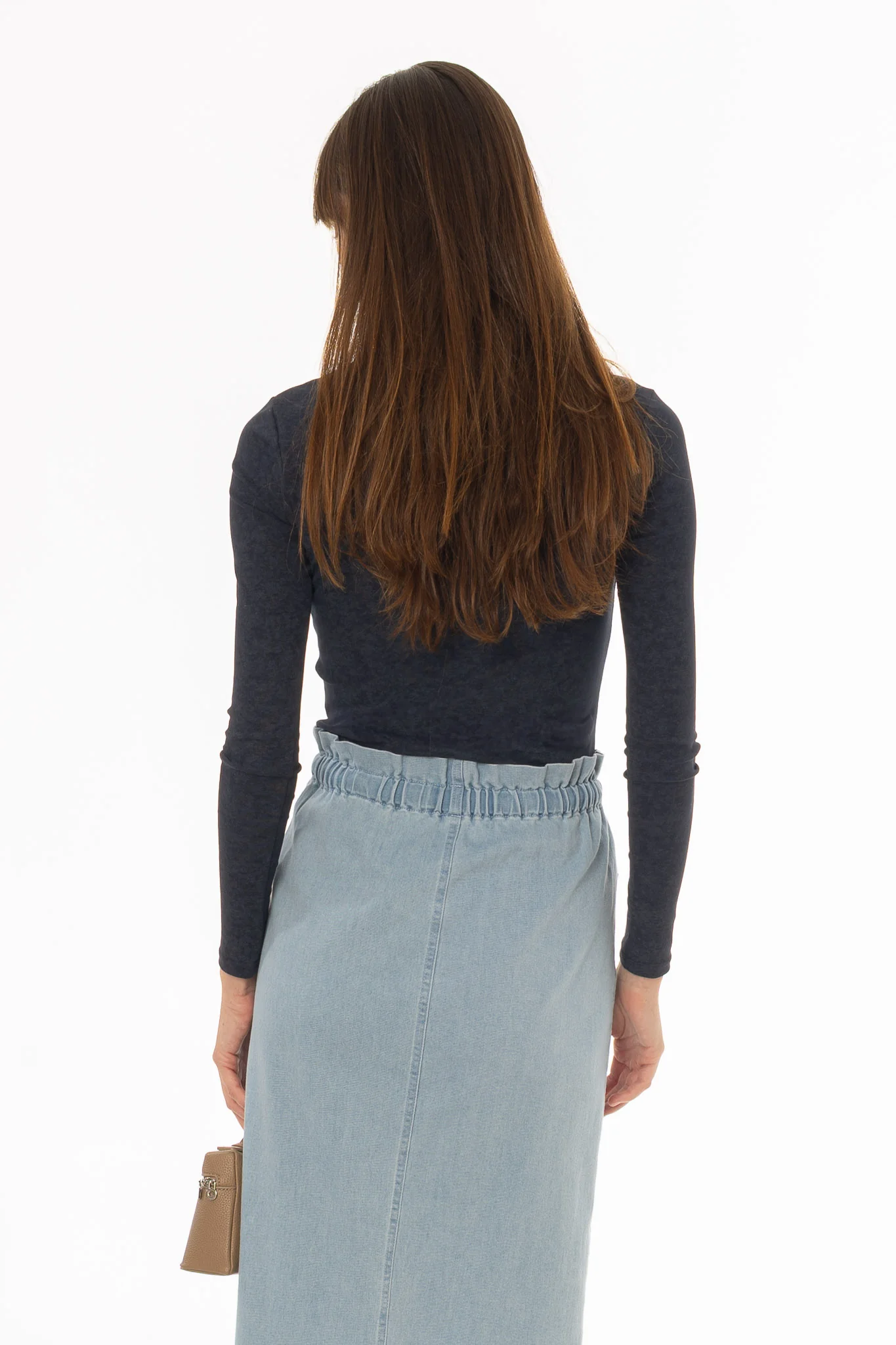 Navy Acid Wash T-Shirt - Image 3