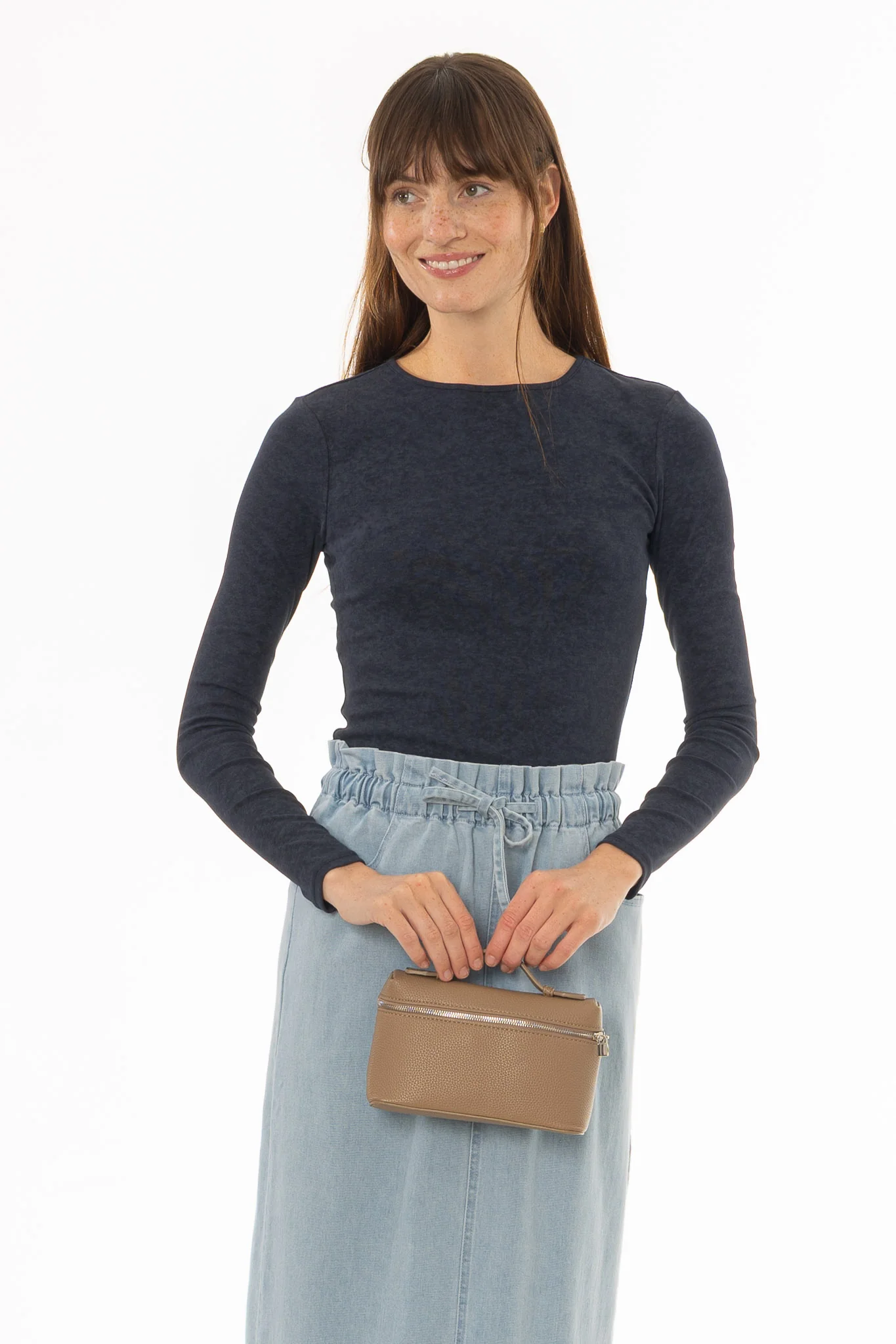 Navy Acid Wash T-Shirt - Image 4