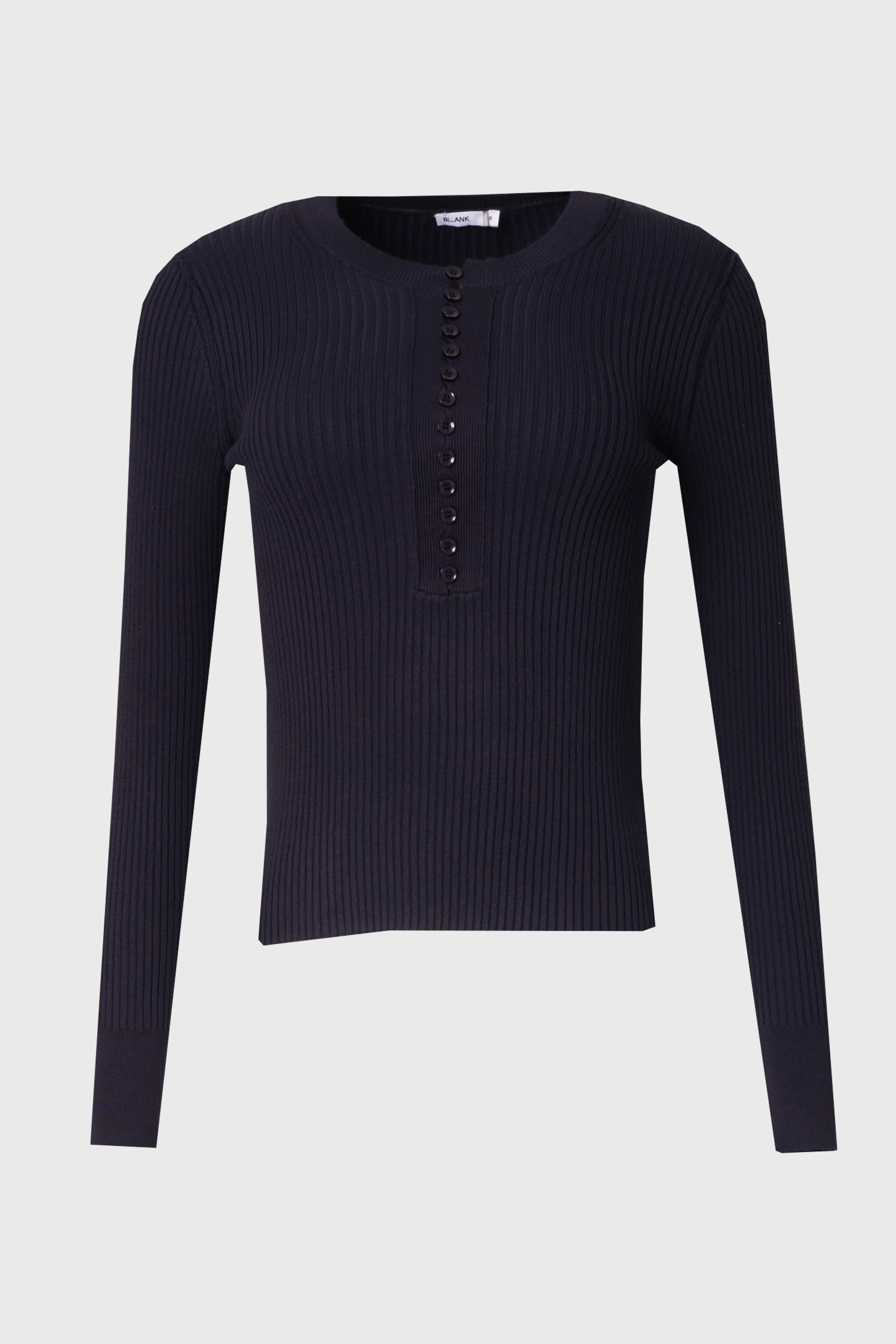 Navy Button Knit Top - Image 6