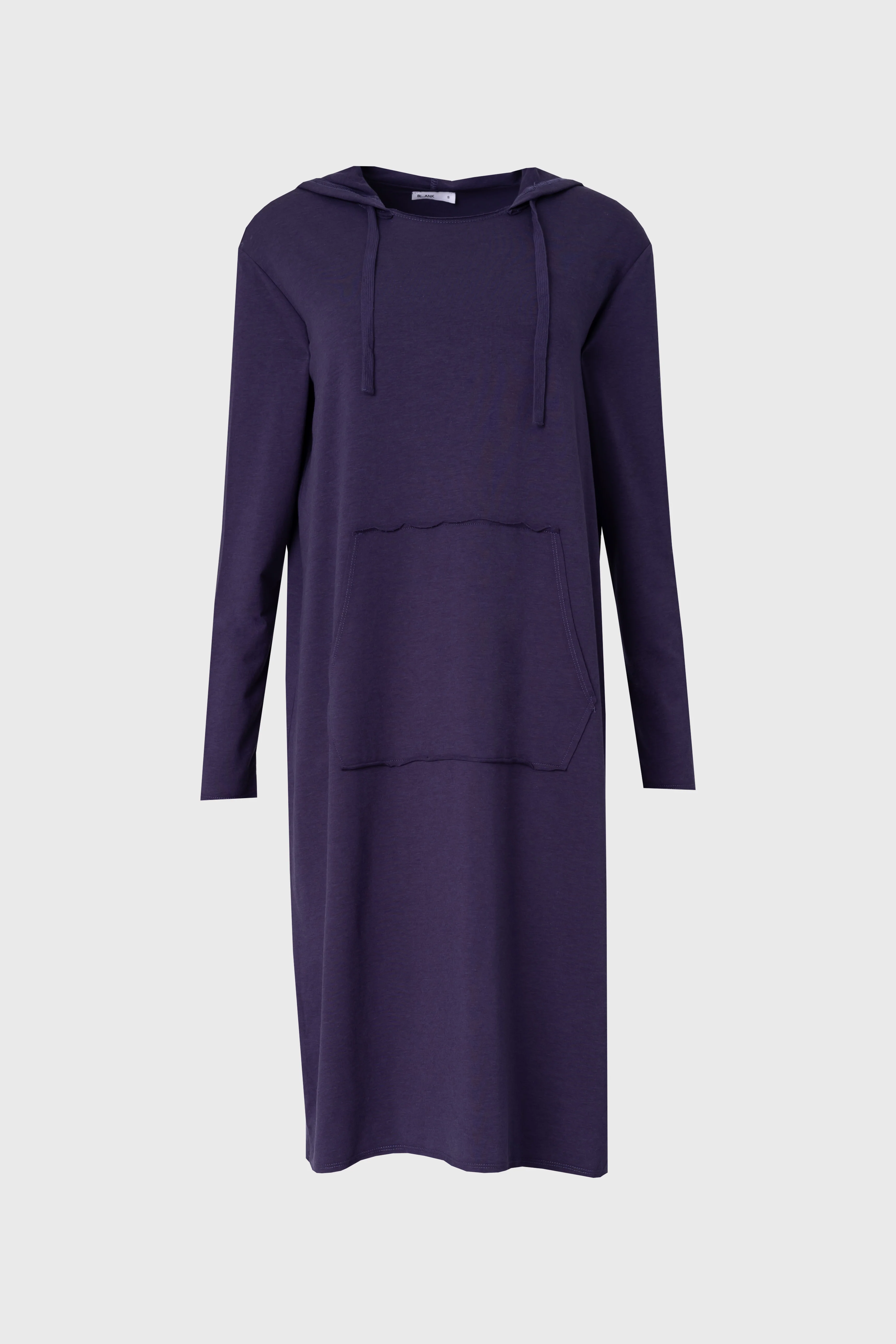 Navy Drawstring Hoodie Dress - Image 5