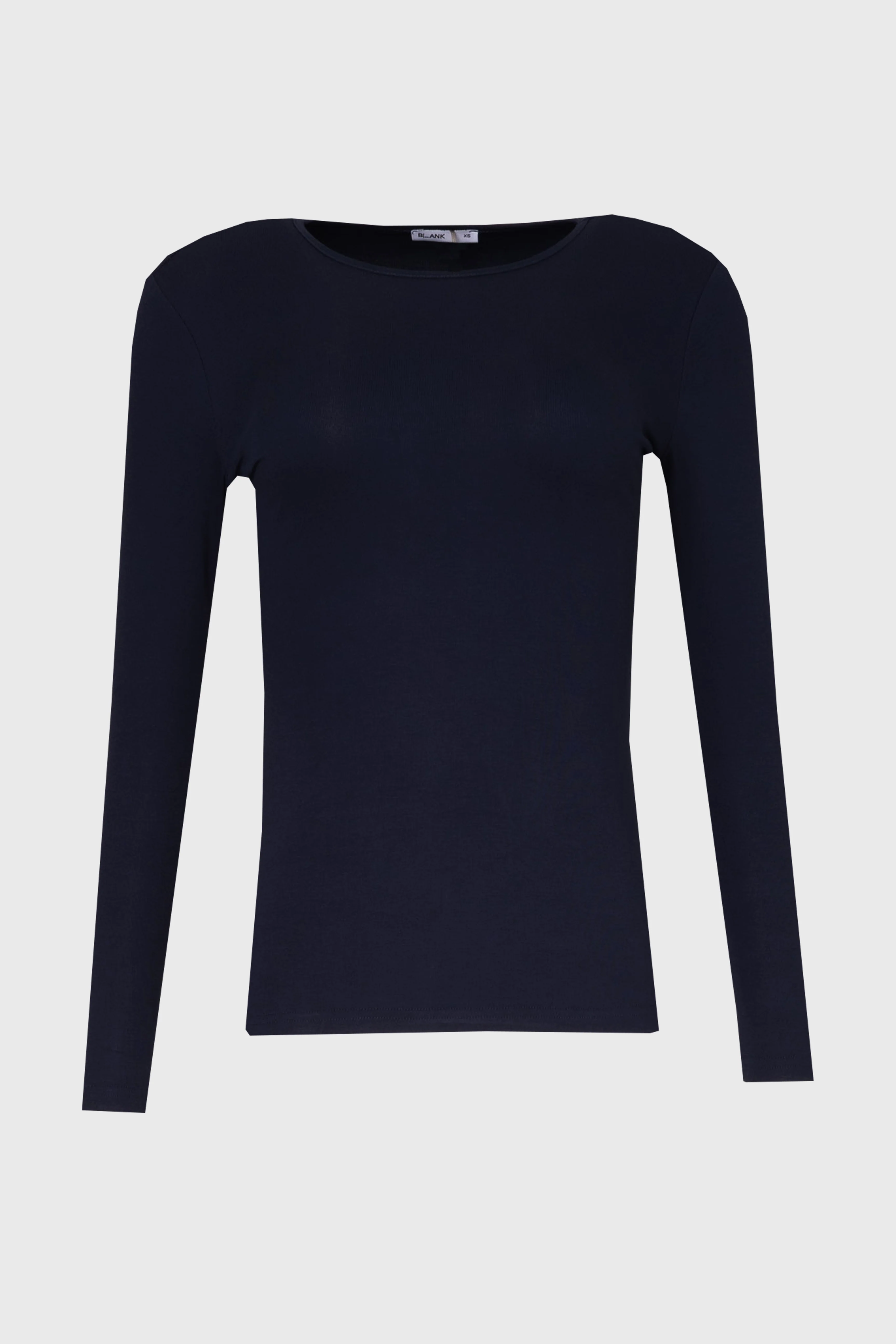 Navy Solid Long Sleeve T-Shirt - Image 6