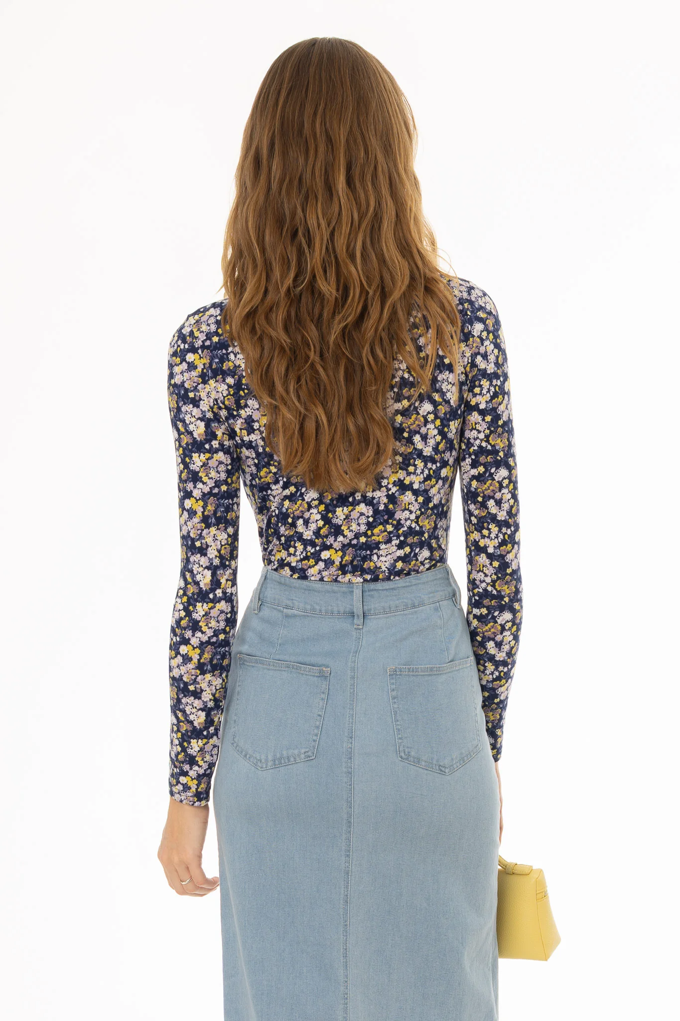 Navy Spring Printed T-Shirt - Image 4