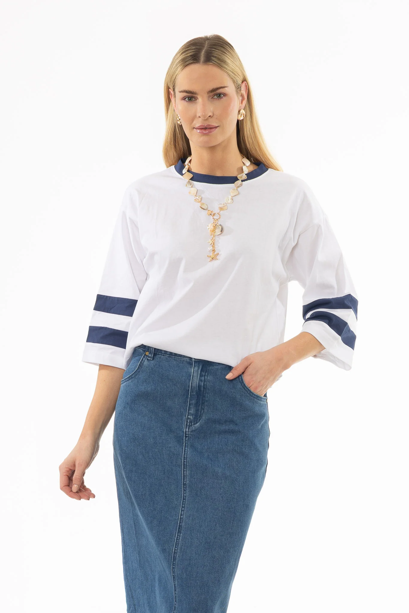 Navy Varsity T-Shirt - Image 5