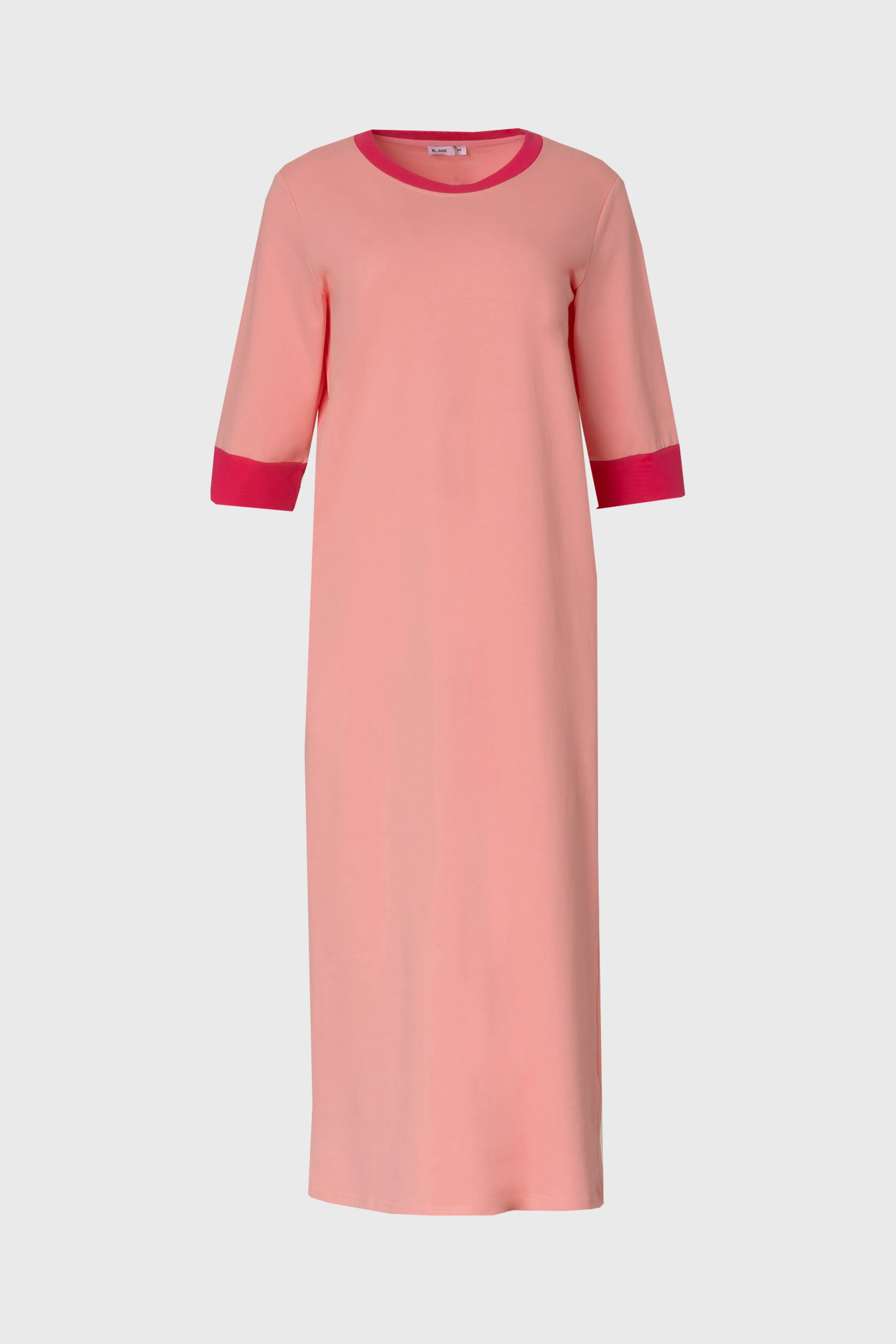 Pink Contrast T-Shirt Dress - Image 6