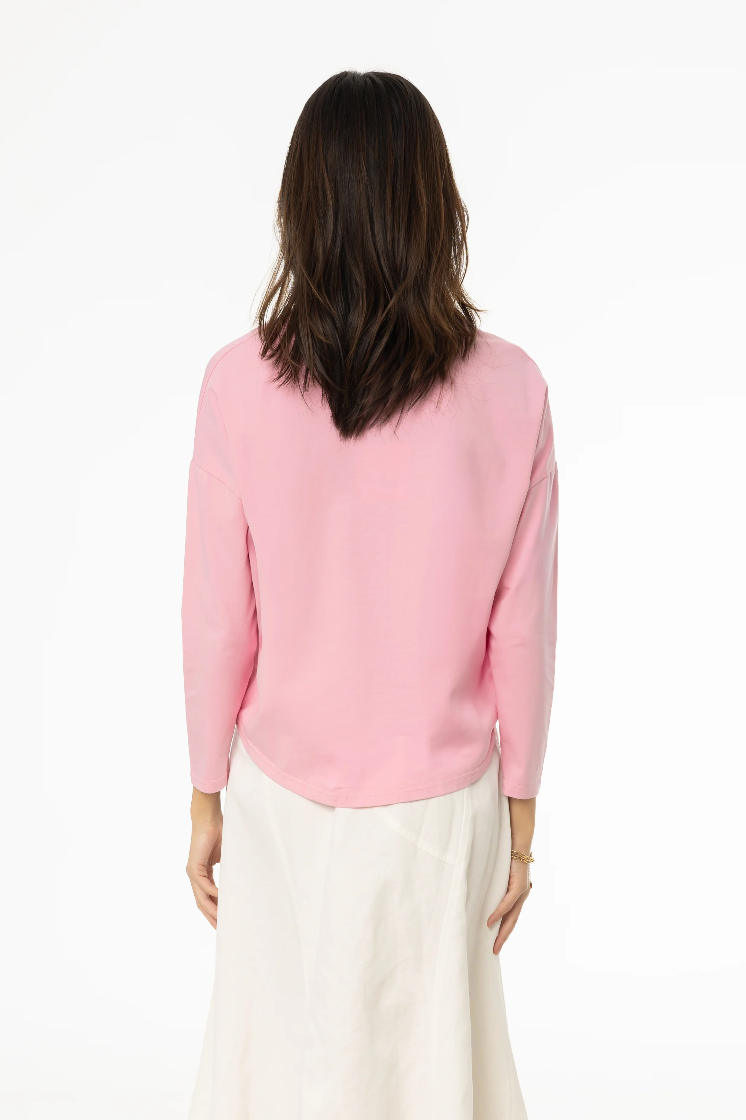Pink Dolman Long Sleeve T-Shirt - Image 3