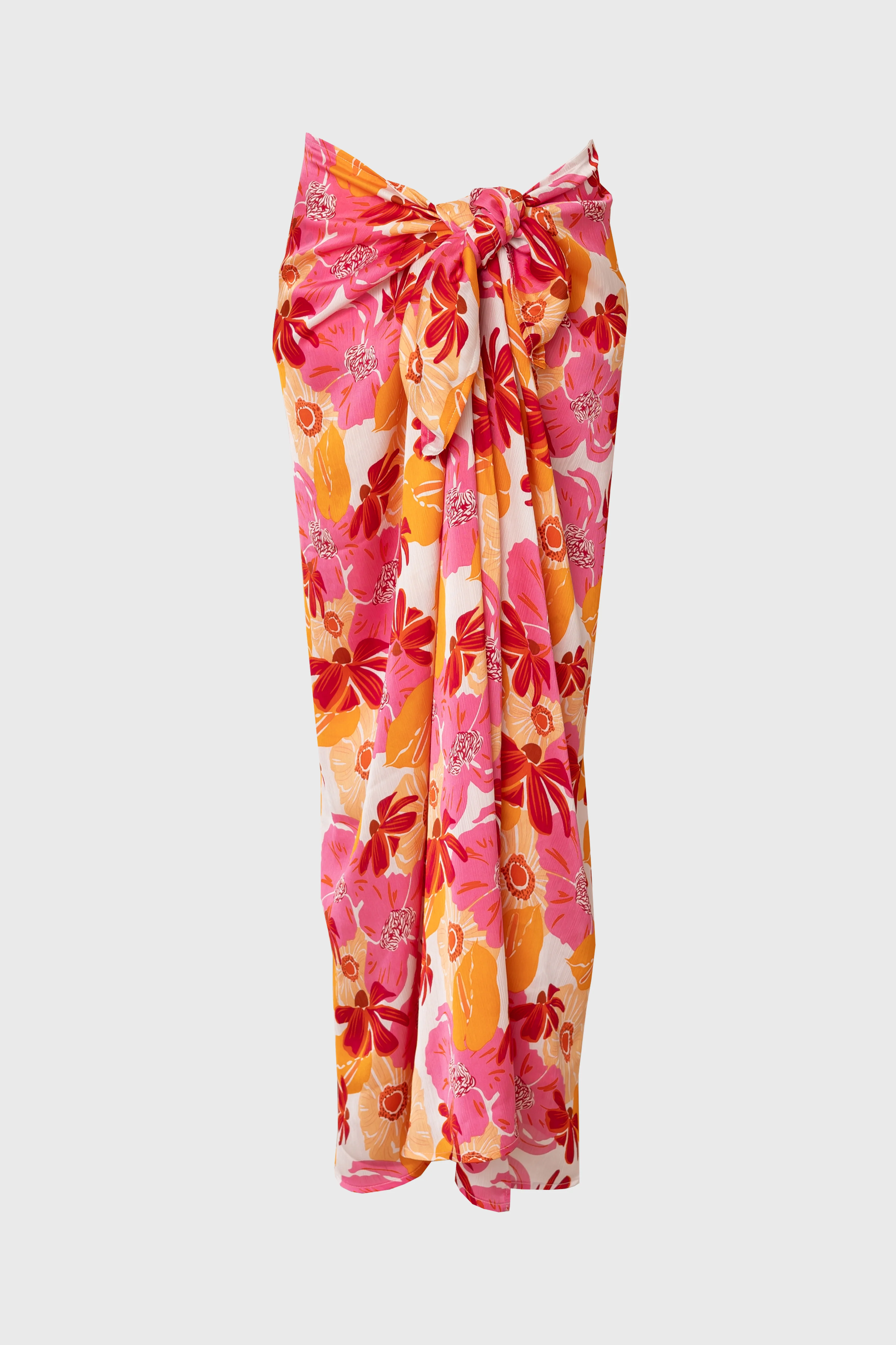 Pink Floral Printed Sarong - Image 5