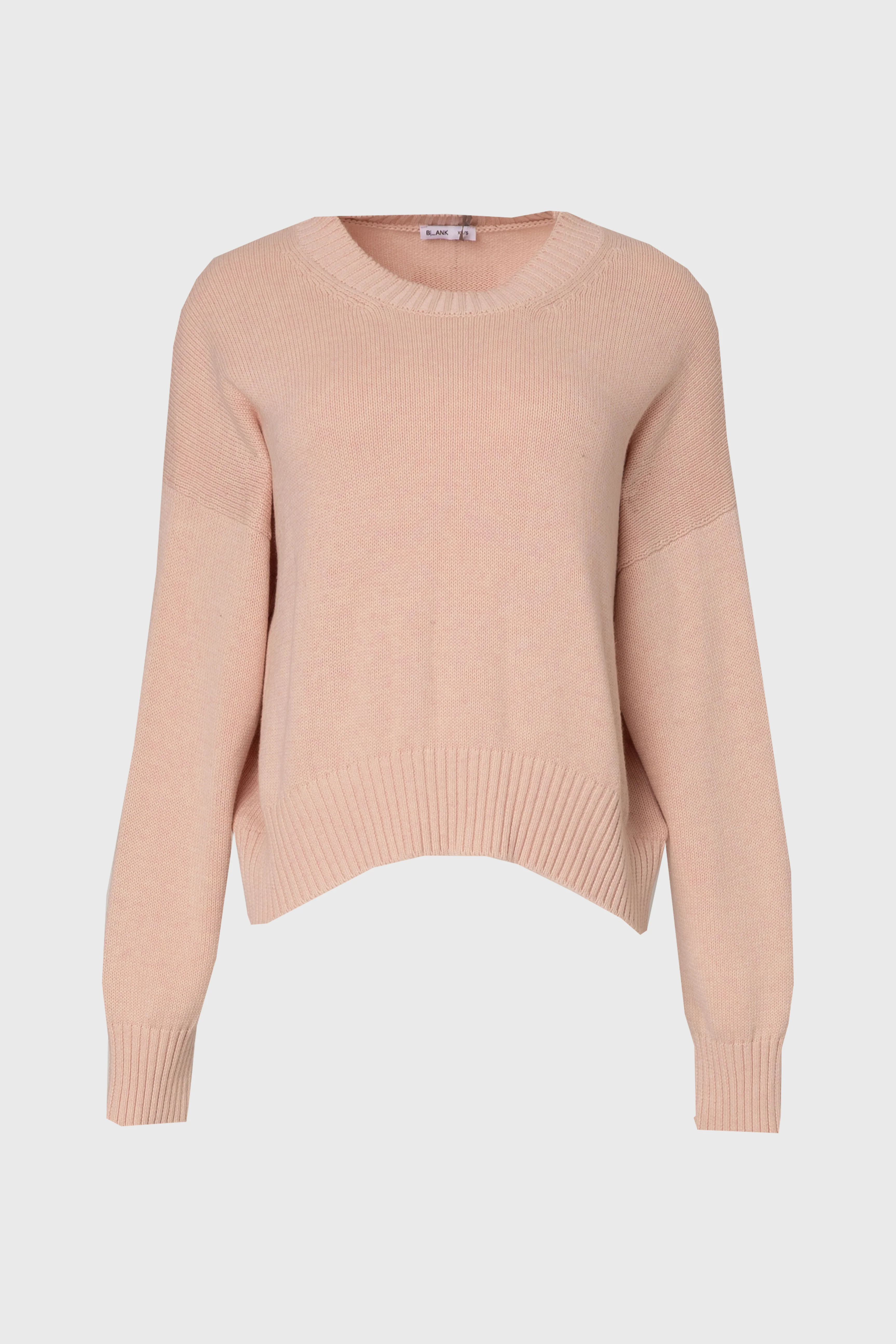 Pink High-Low Oversized Sweater - Image 5