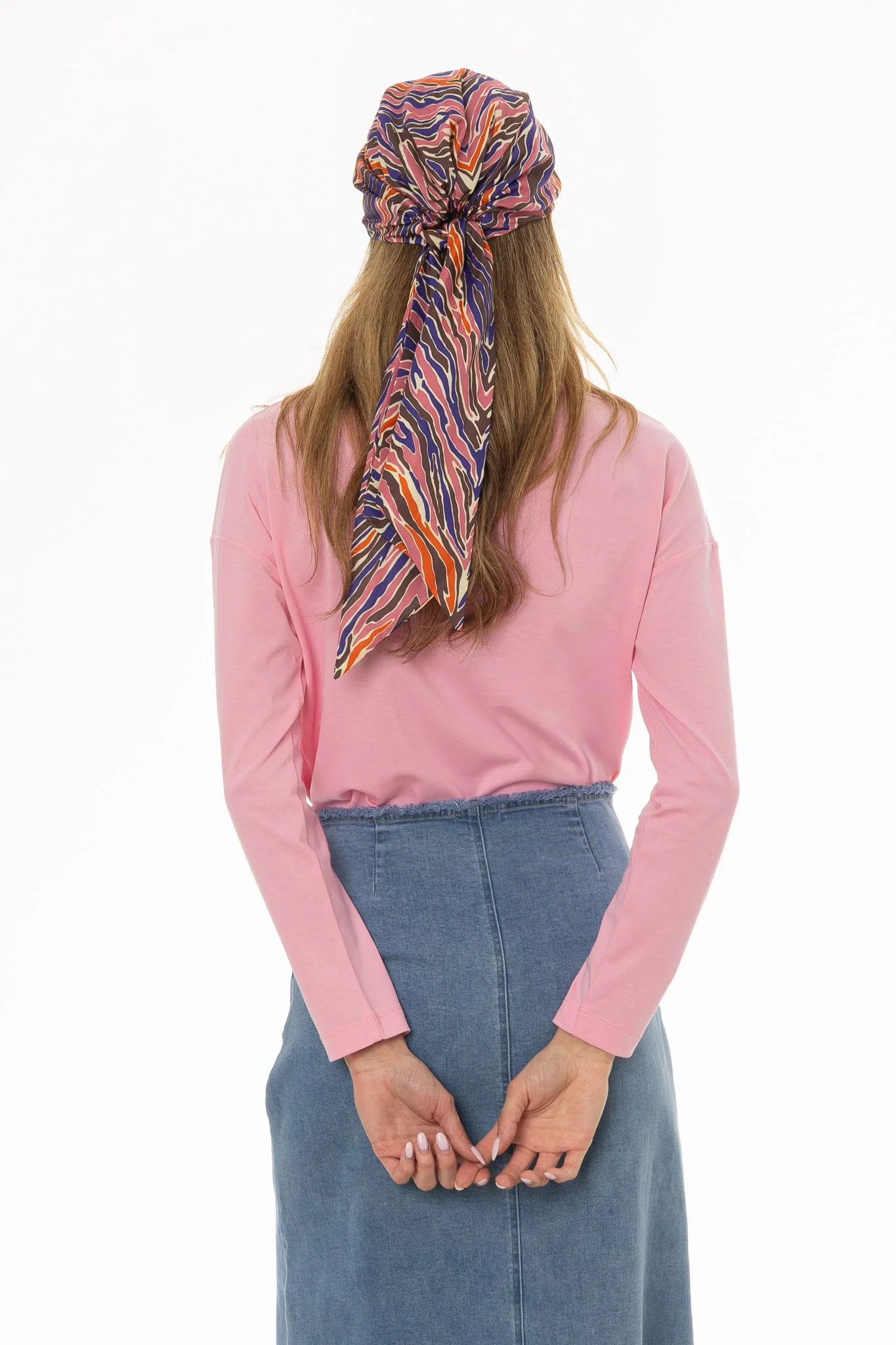 Pink Relaxed Fit long Sleeve T-Shirt - Image 5