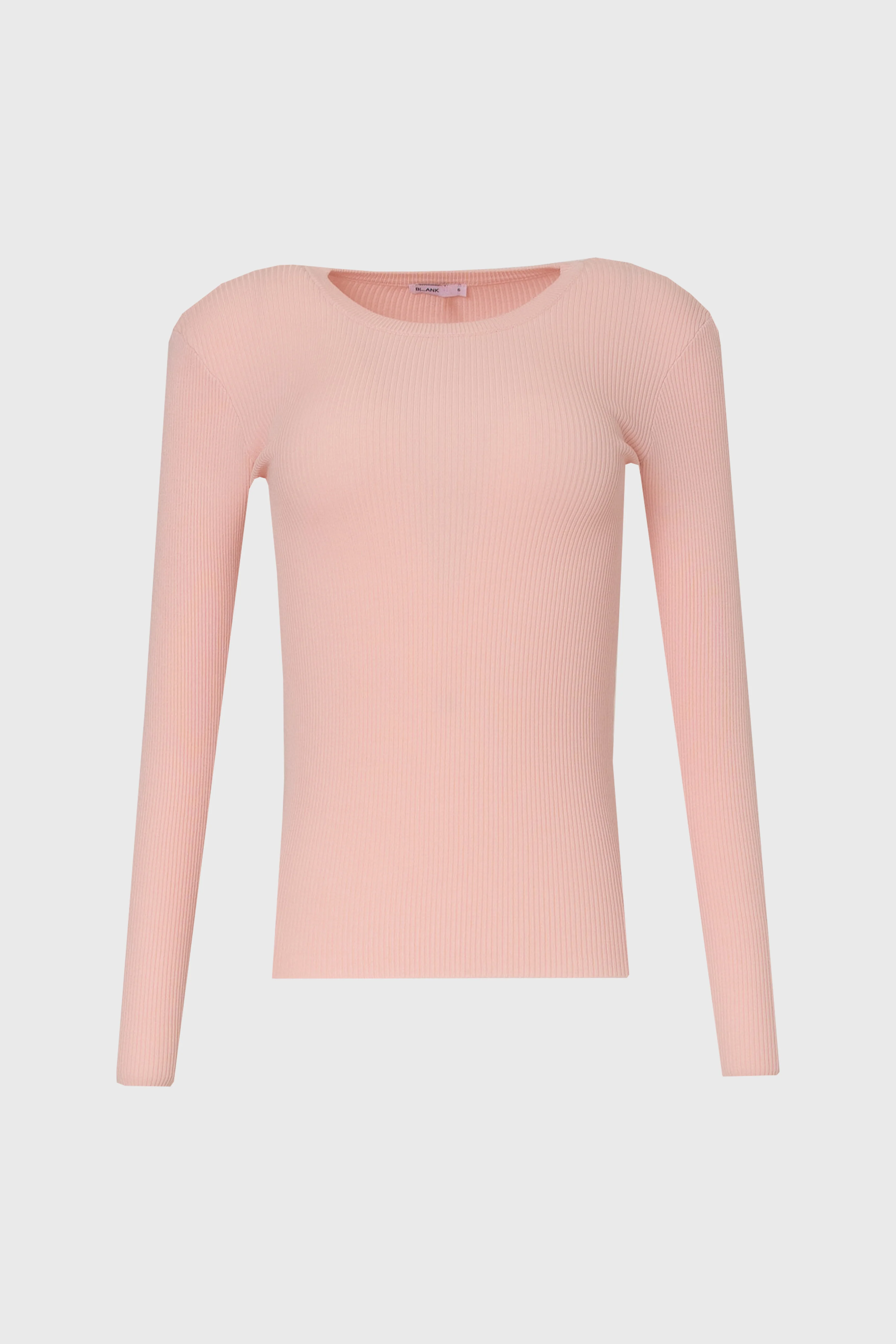 Pink Ribbed Knit Top - Image 6