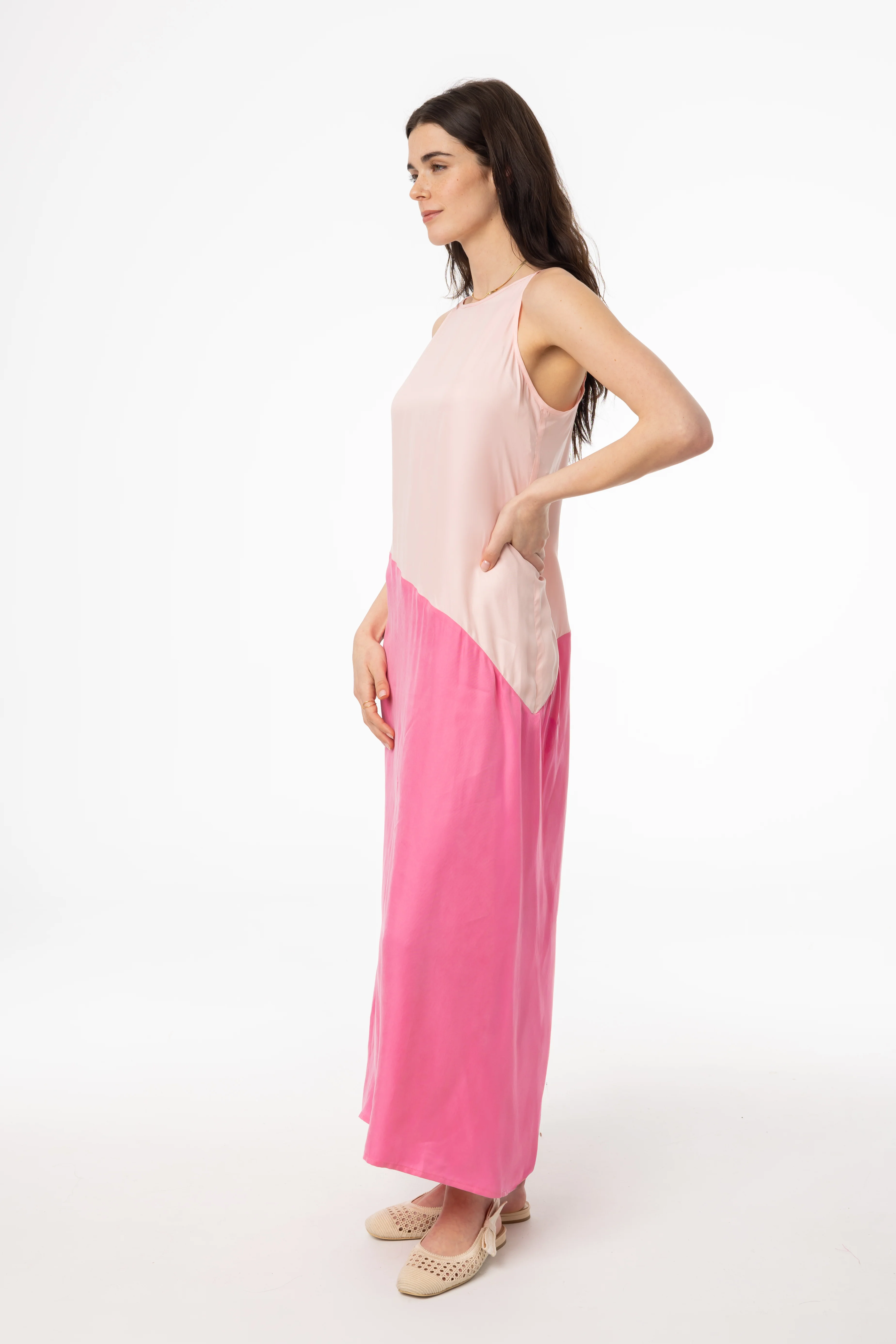 Pink Two Tone Slip Jumper - Image 2