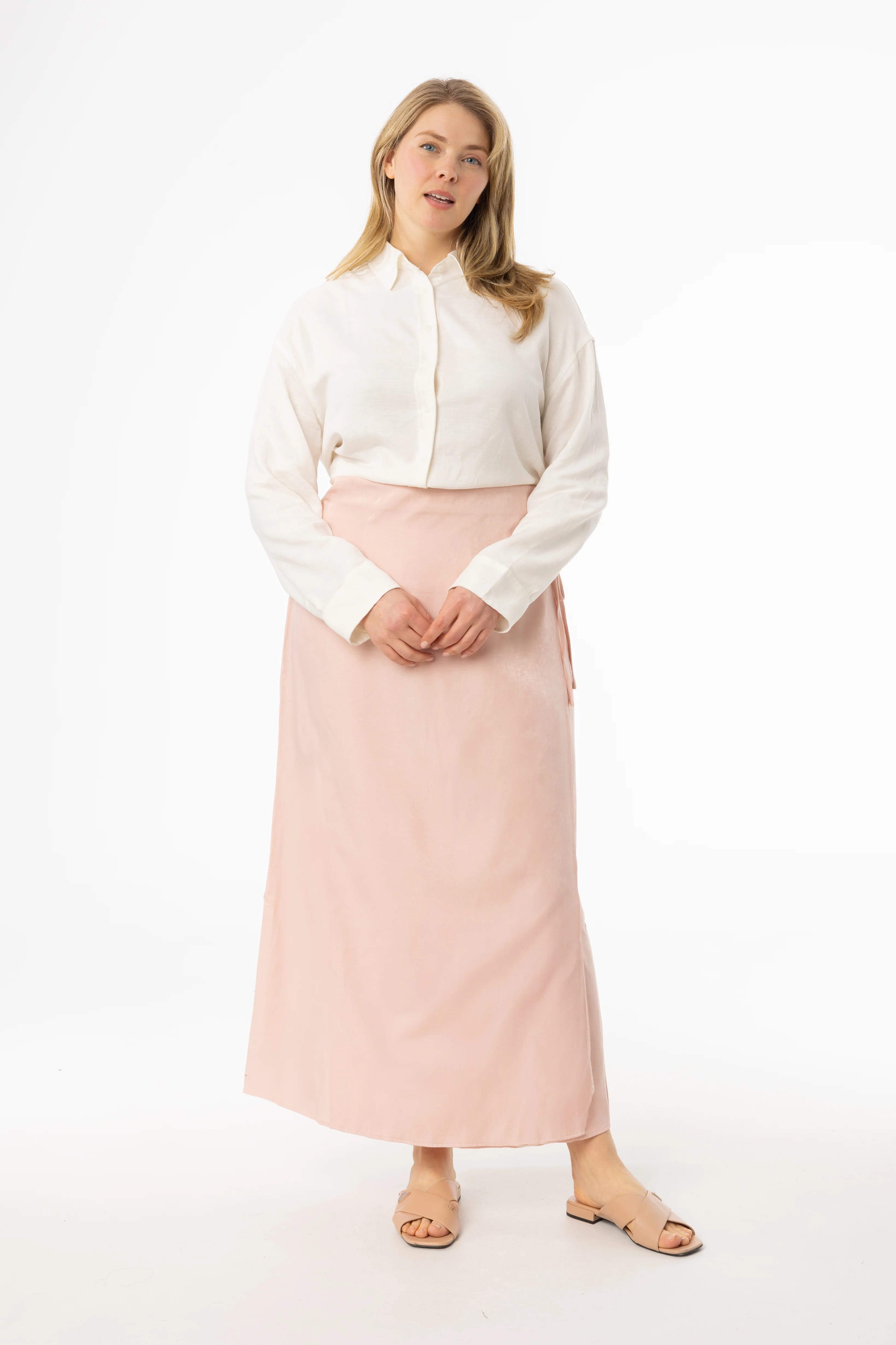 Pink Wrap Skirt - Image 4