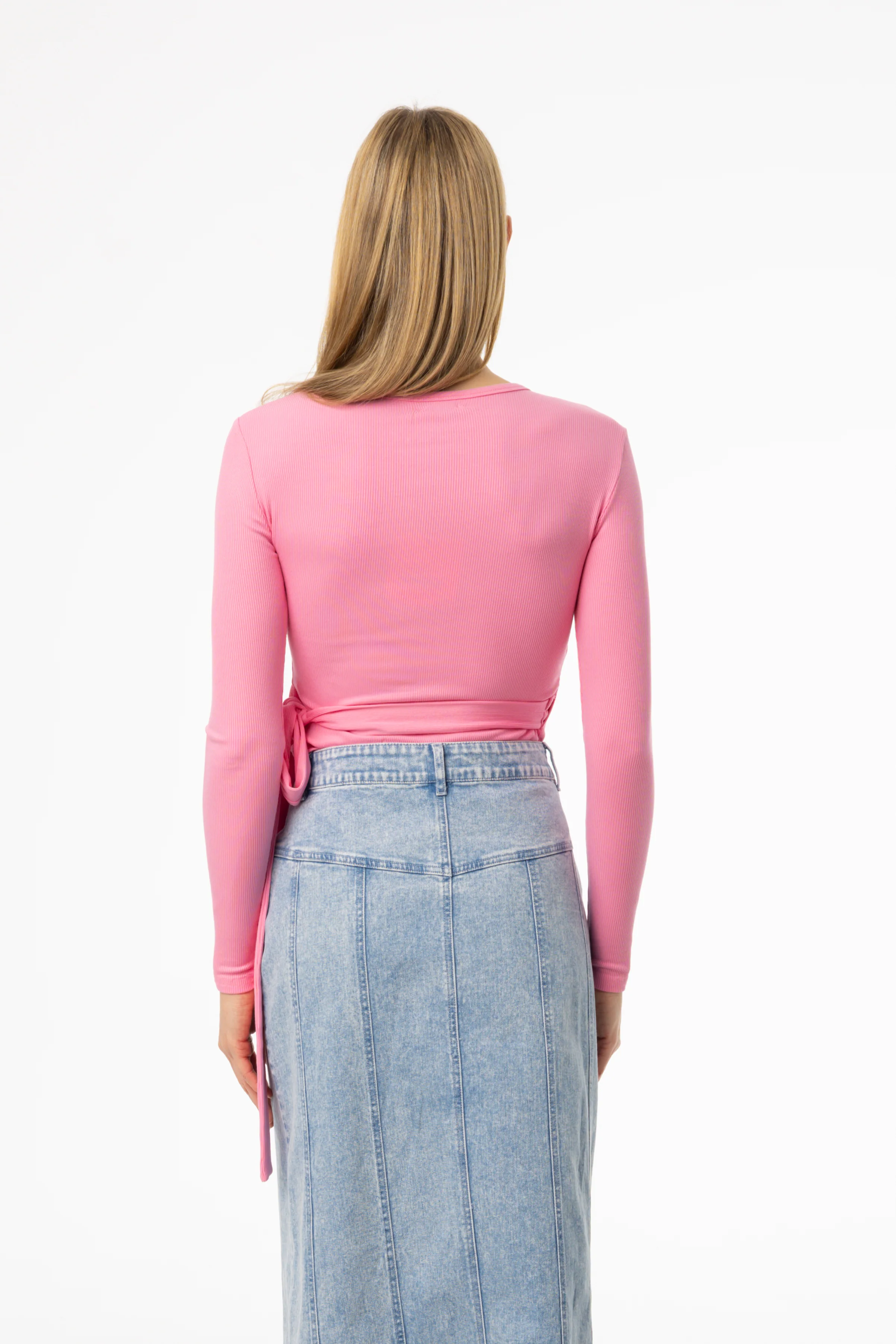 Pink Wrap T-Shirt - Image 3